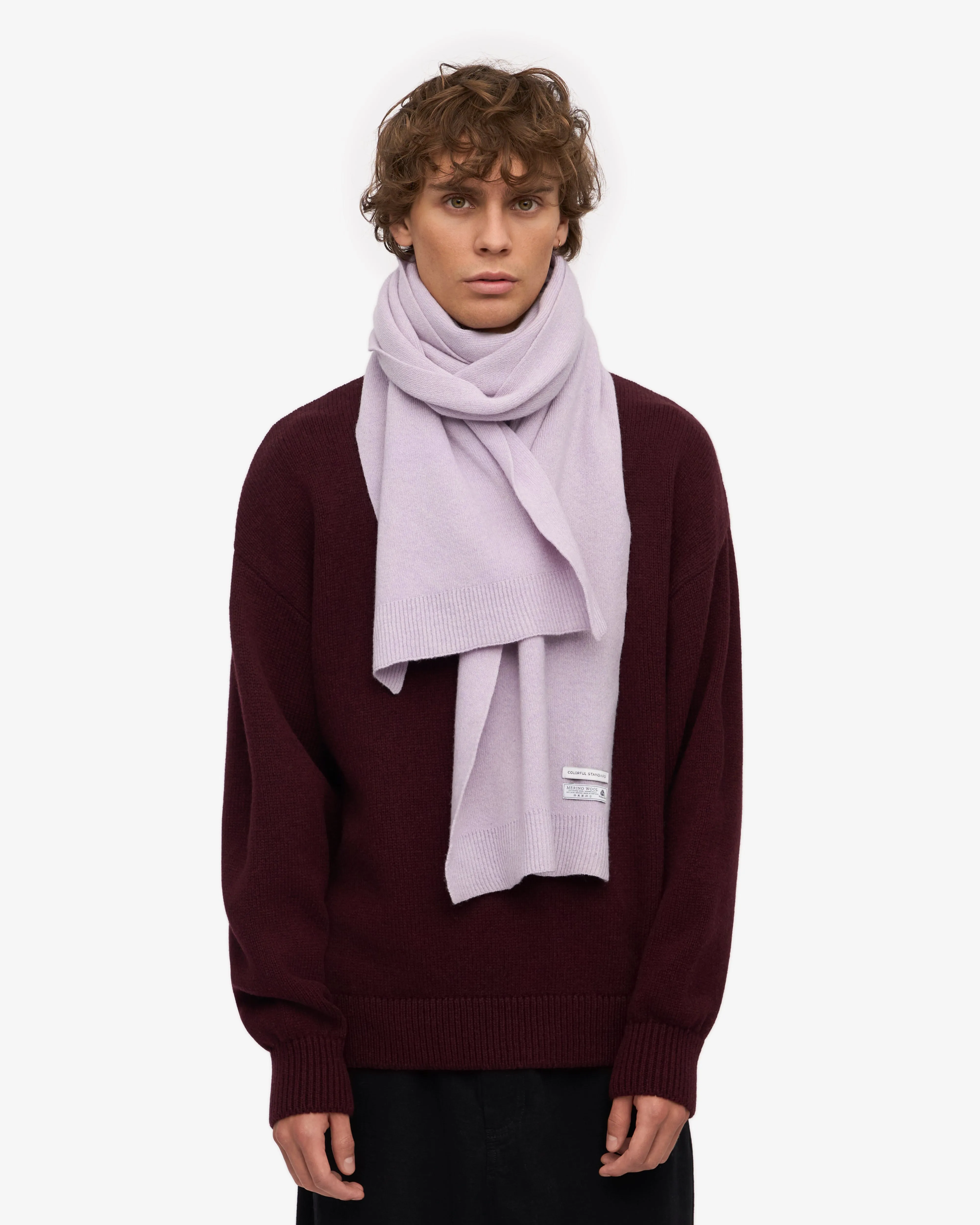 Merino Wool Scarf - Soft Lavender sold by Colorful Standard product image thumbnail 2