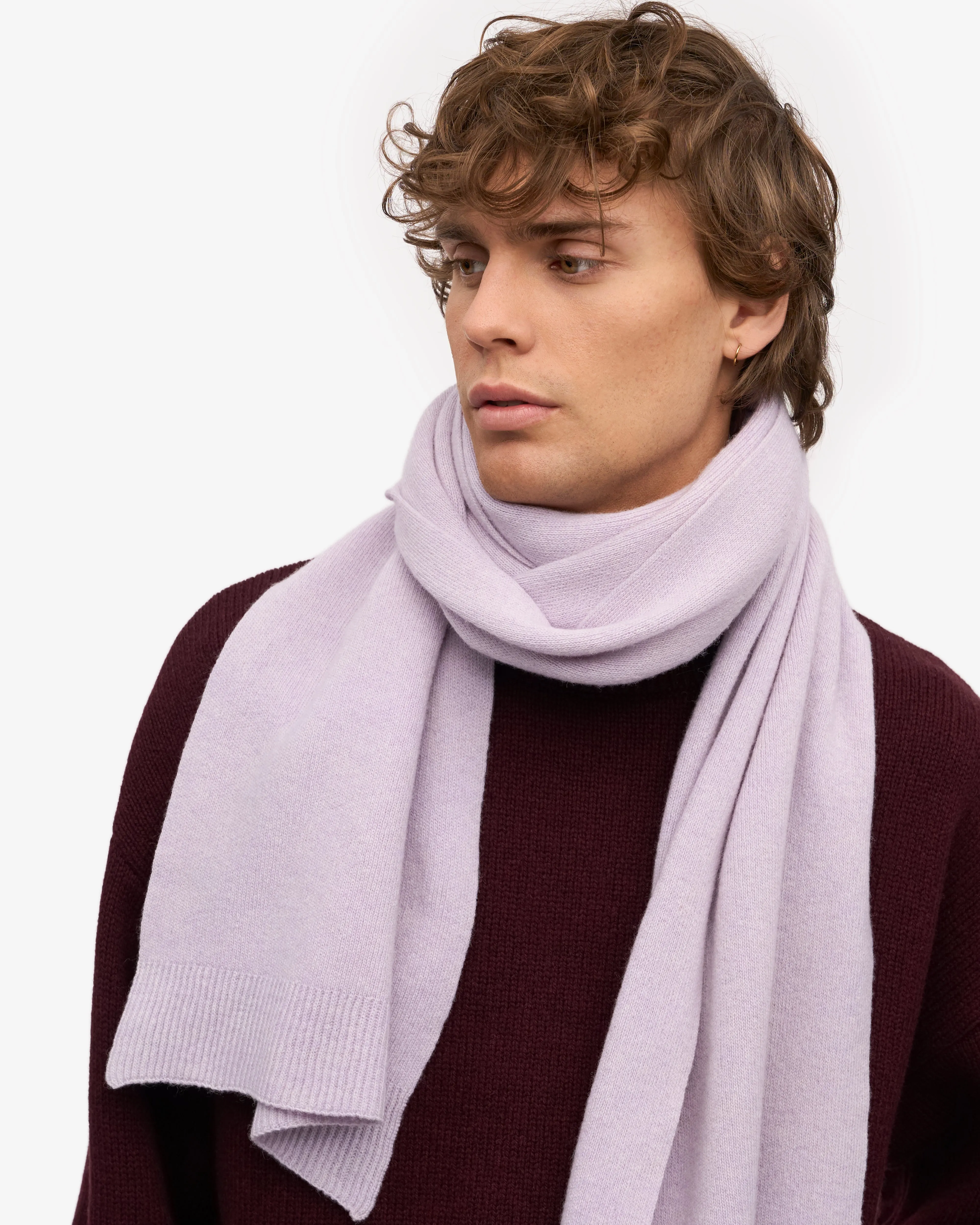 Merino Wool Scarf - Soft Lavender sold by Colorful Standard product image thumbnail 5