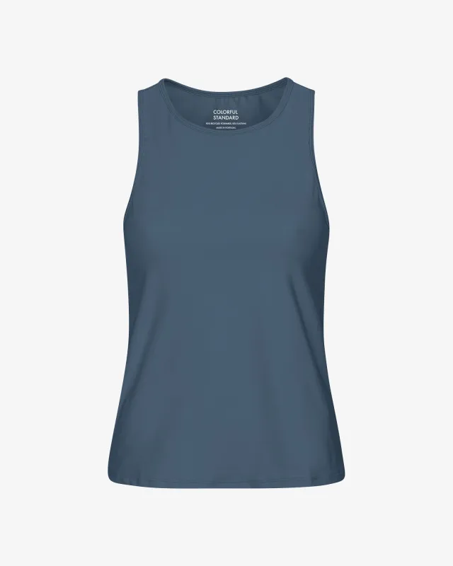 Active Tank Top - Petrol Blue sold by Colorful Standard