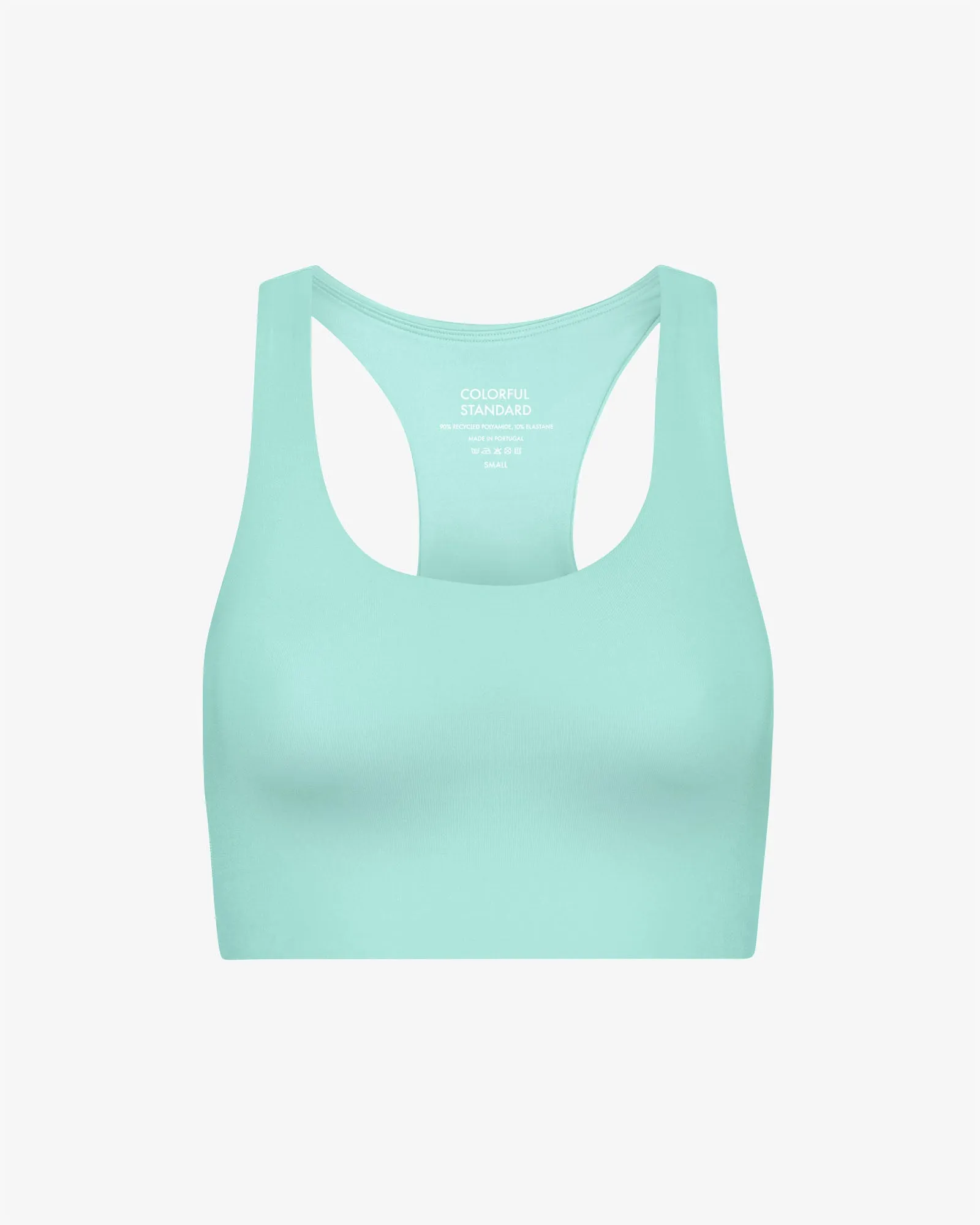 Active Cropped Bra - Teal Blue sold by Colorful Standard