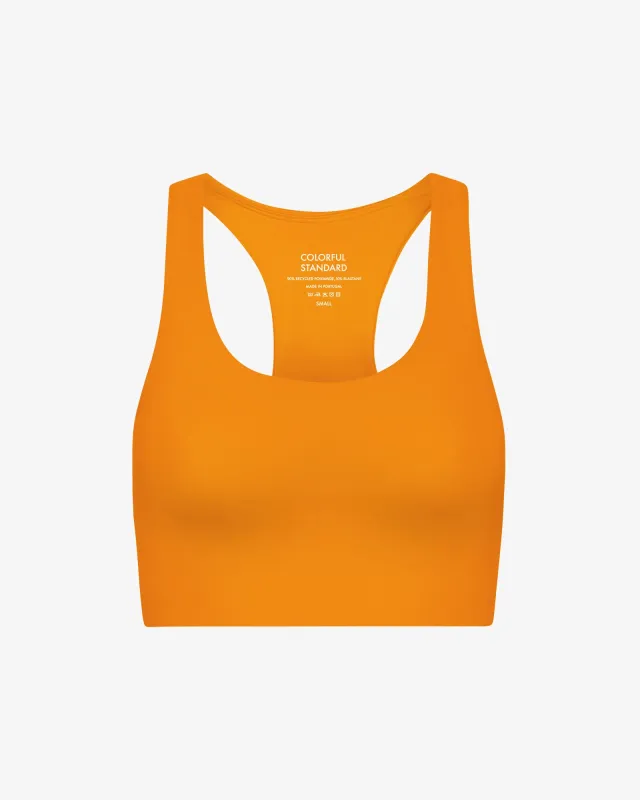 Active Cropped Bra - Sunny Orange sold by Colorful Standard
