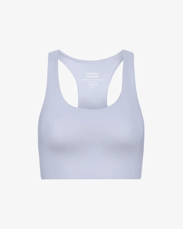 Active Cropped Bra - Soft Lavender sold by Colorful Standard