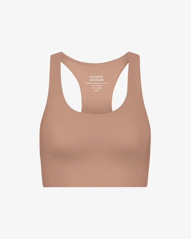 Active Cropped Bra - Rosewood Mist sold by Colorful Standard