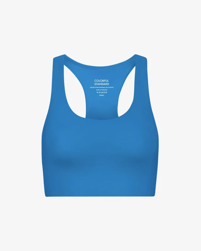 Active Cropped Bra - Pacific Blue sold by Colorful Standard