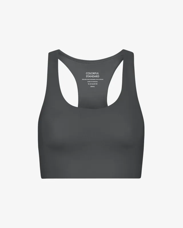 Active Cropped Bra - Lava Grey sold by Colorful Standard