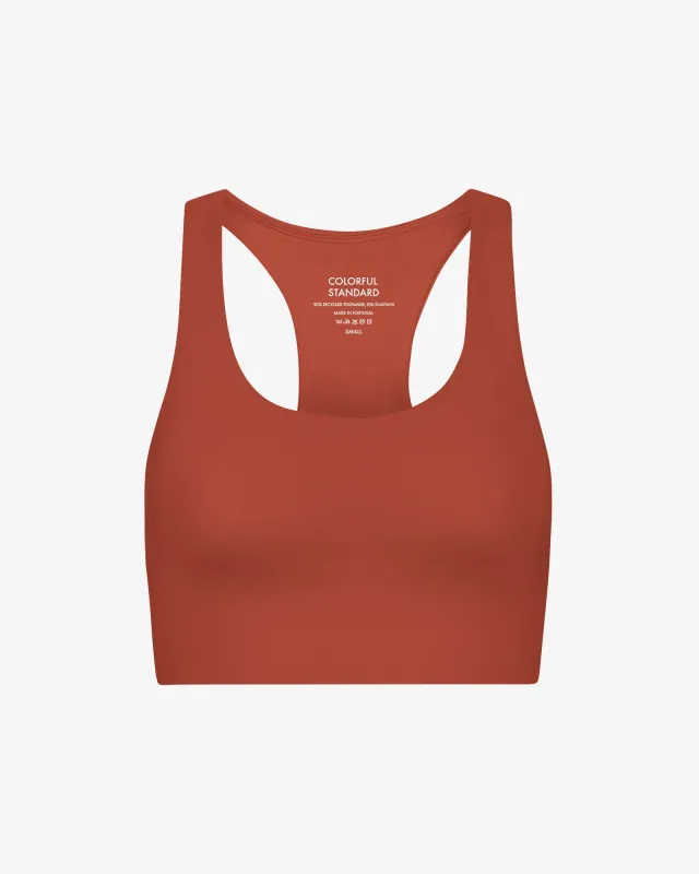 Active Cropped Bra - Dark Amber sold by Colorful Standard
