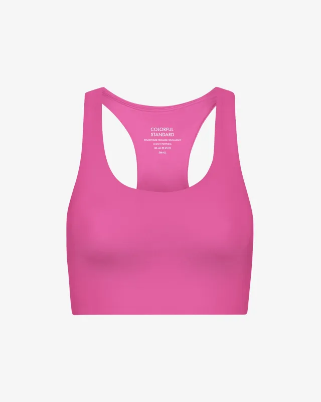 Active Cropped Bra - Bubblegum Pink sold by Colorful Standard