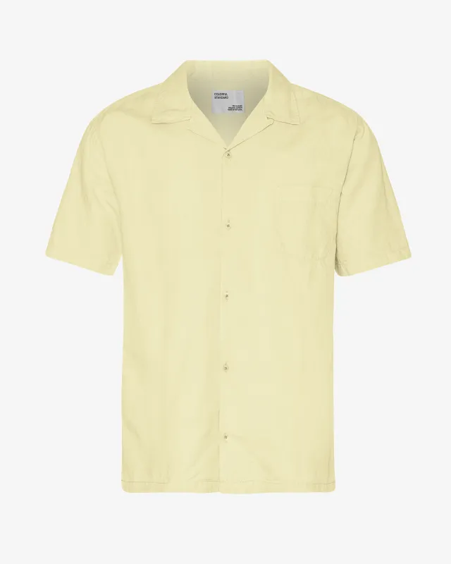 Linen Short Sleeved Shirt - Soft Yellow sold by Colorful Standard