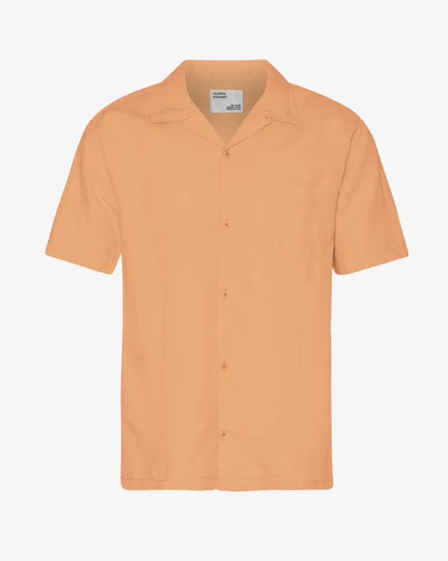Linen Short Sleeved Shirt - Sandstone Orange sold by Colorful Standard