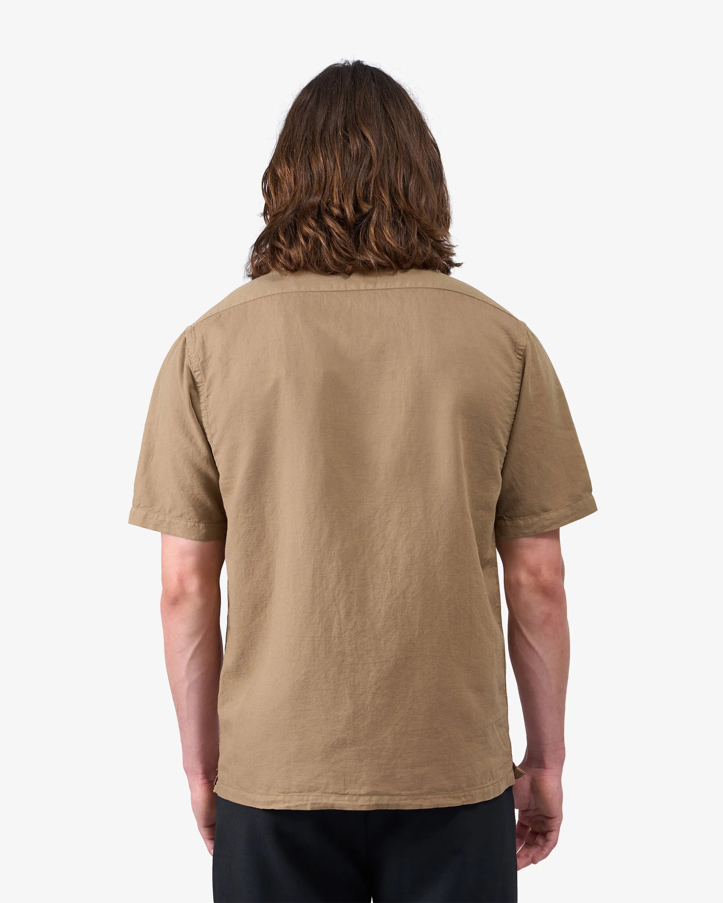 Linen Short Sleeved Shirt - Sahara Camel sold by Colorful Standard product image thumbnail 3