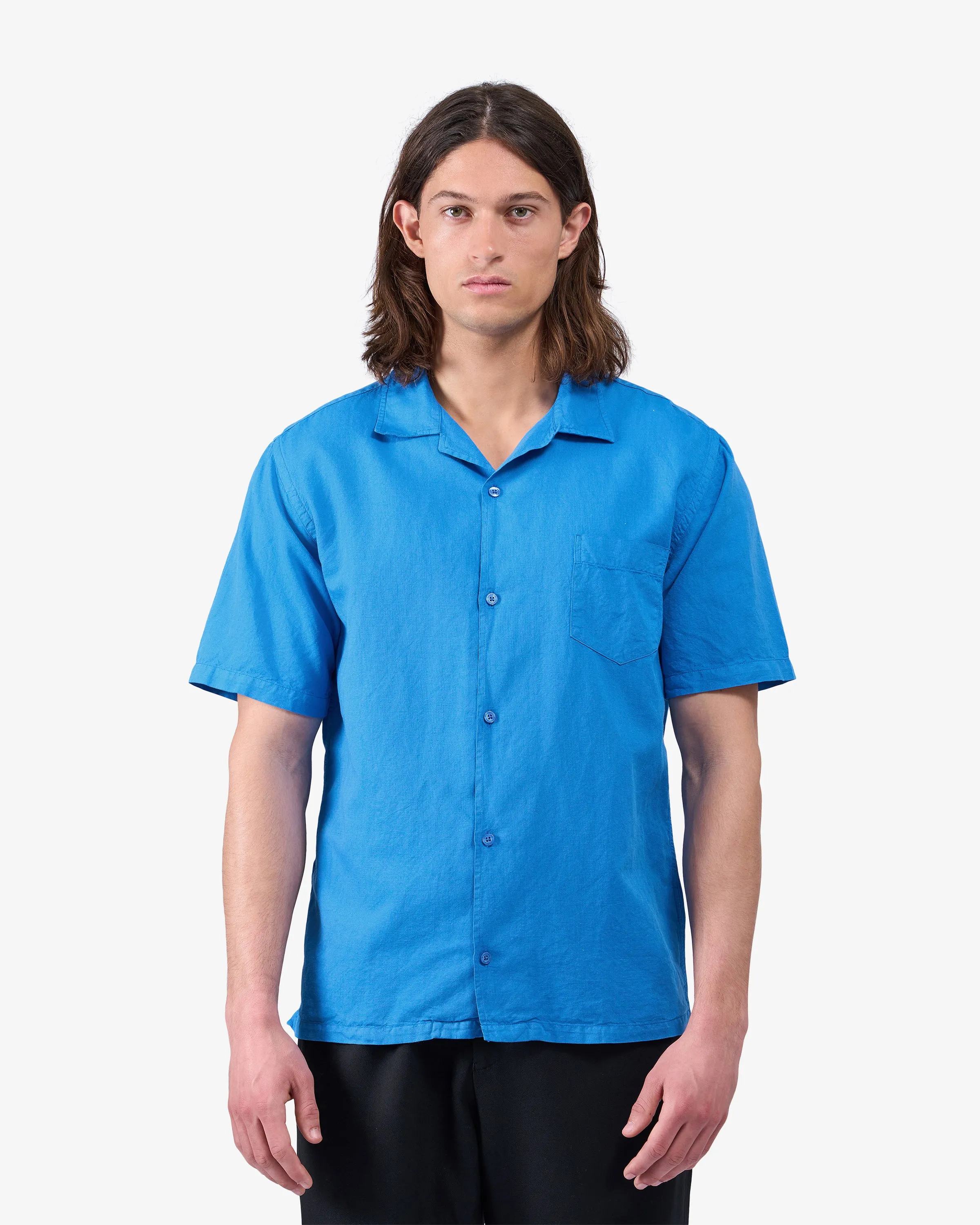 Linen Short Sleeved Shirt - Purple Haze sold by Colorful Standard product image thumbnail 2