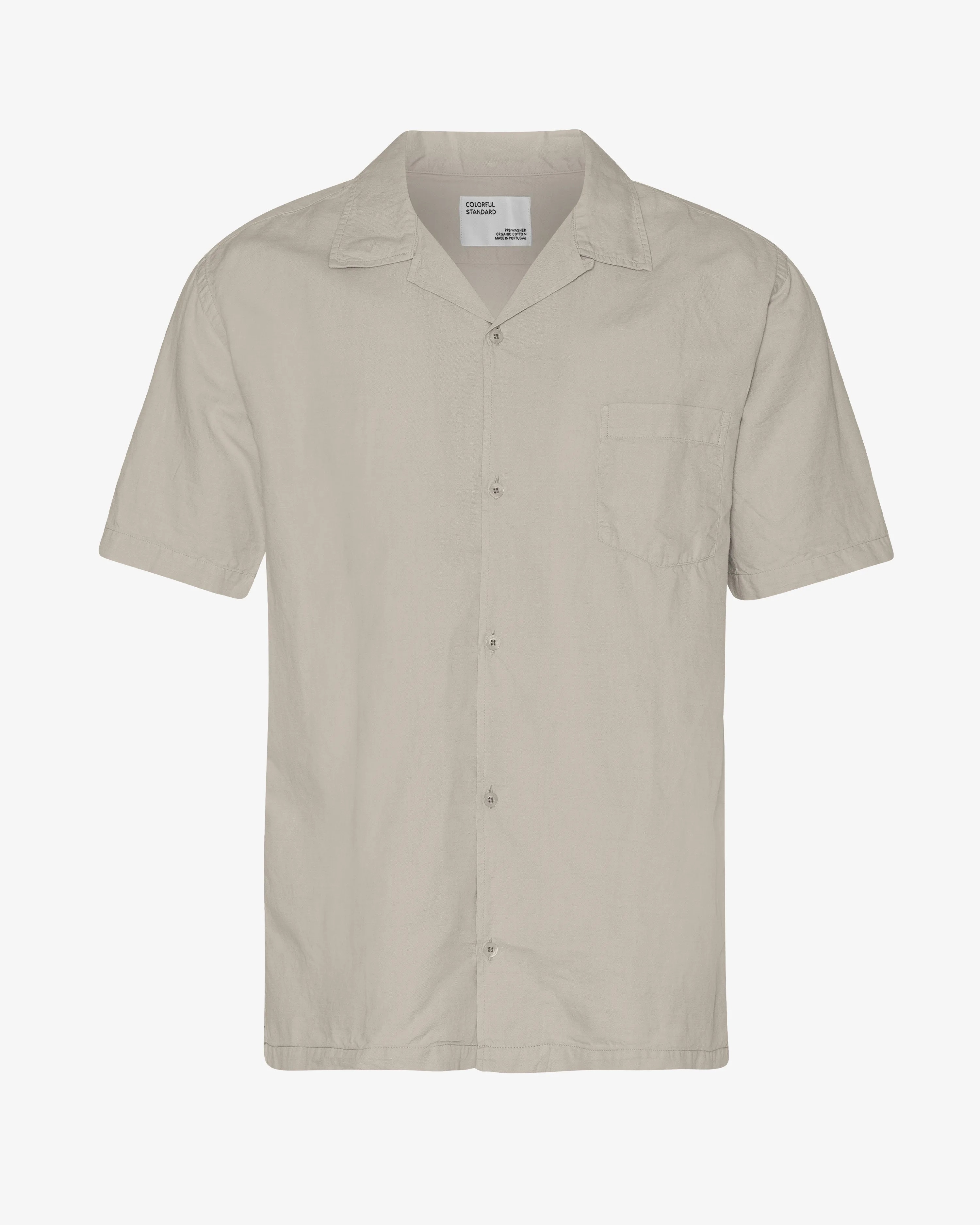 Linen Short Sleeved Shirt - Oyster Grey sold by Colorful Standard
