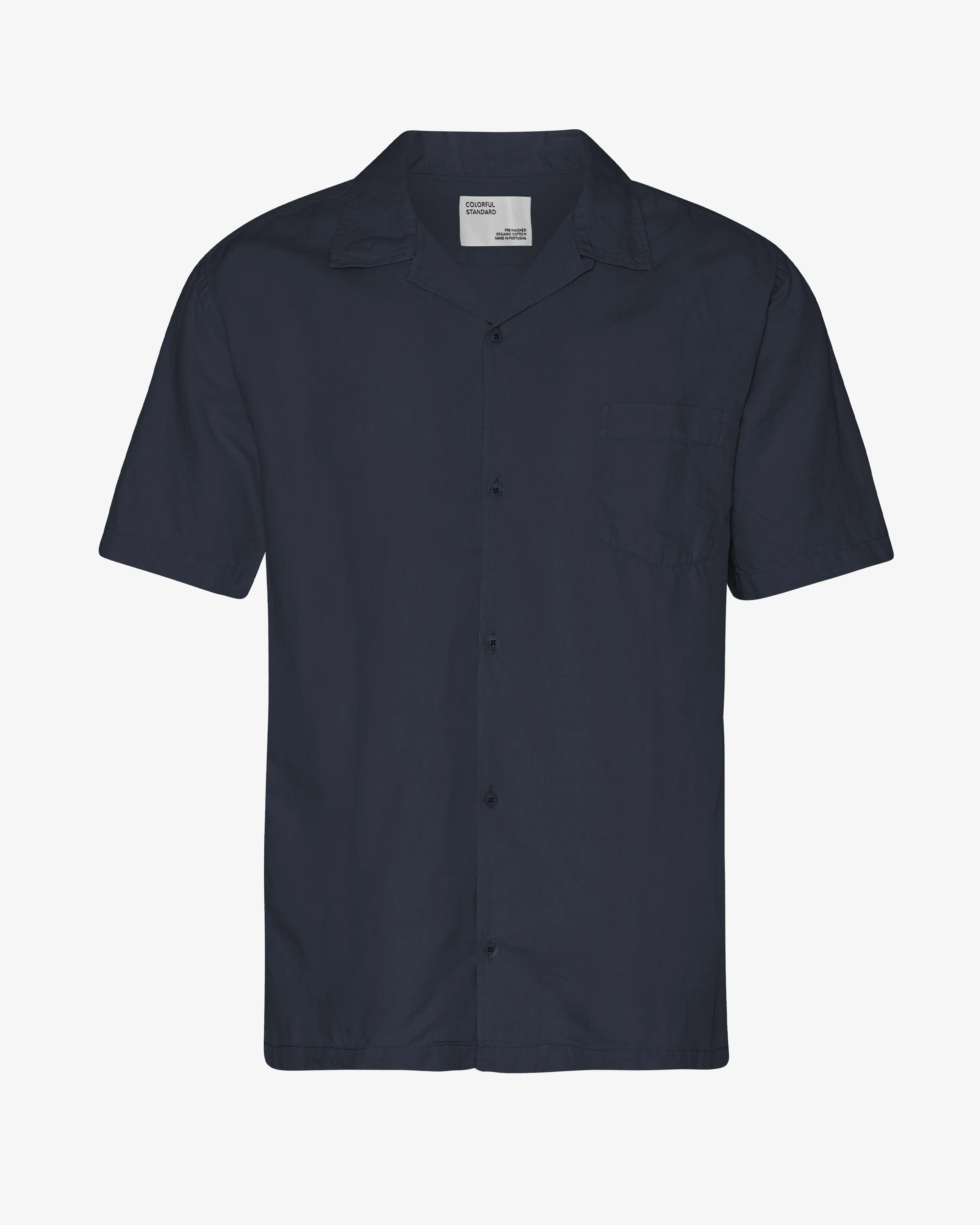 Linen Short Sleeved Shirt - Navy Blue sold by Colorful Standard