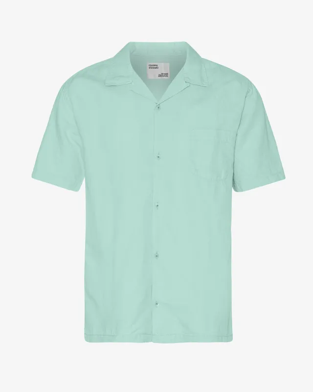 Linen Short Sleeved Shirt - Light Aqua sold by Colorful Standard