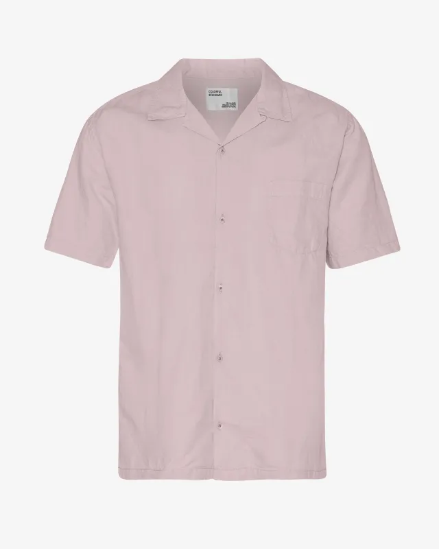 Linen Short Sleeved Shirt - Faded Pink sold by Colorful Standard