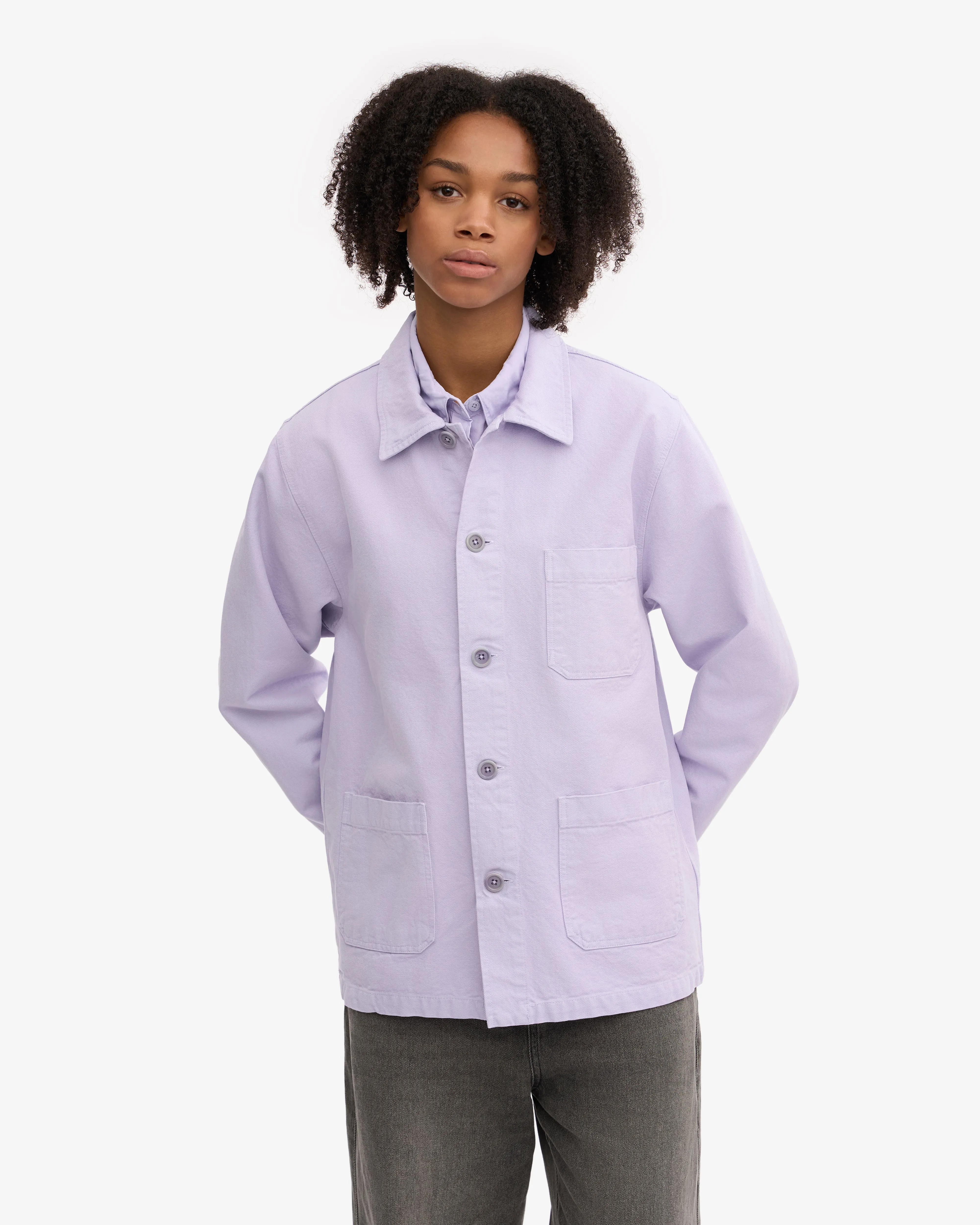 Organic Workwear Jacket - Soft Lavender sold by Colorful Standard product image thumbnail 2