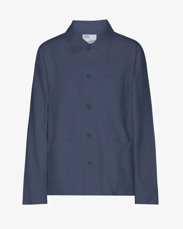 Organic Workwear Jacket - Petrol Blue sold by Colorful Standard