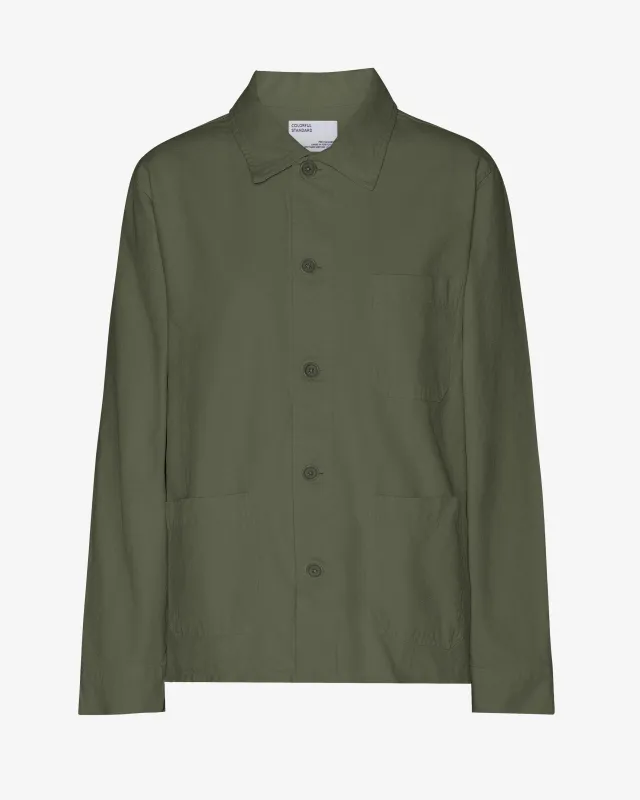 Organic Workwear Jacket - Dusty Olive sold by Colorful Standard