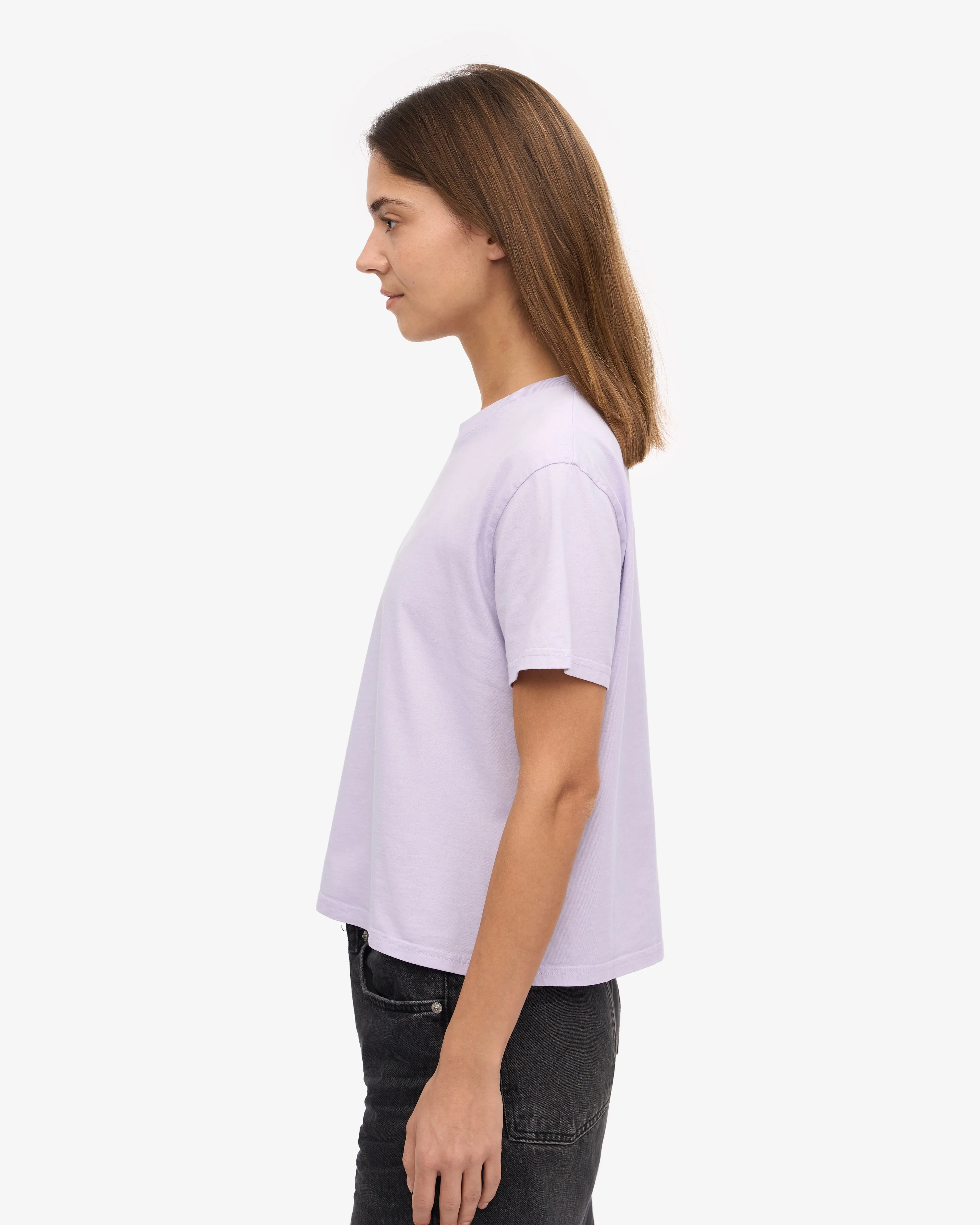 Organic Boxy Crop Tee - Soft Lavender sold by Colorful Standard product image thumbnail 3