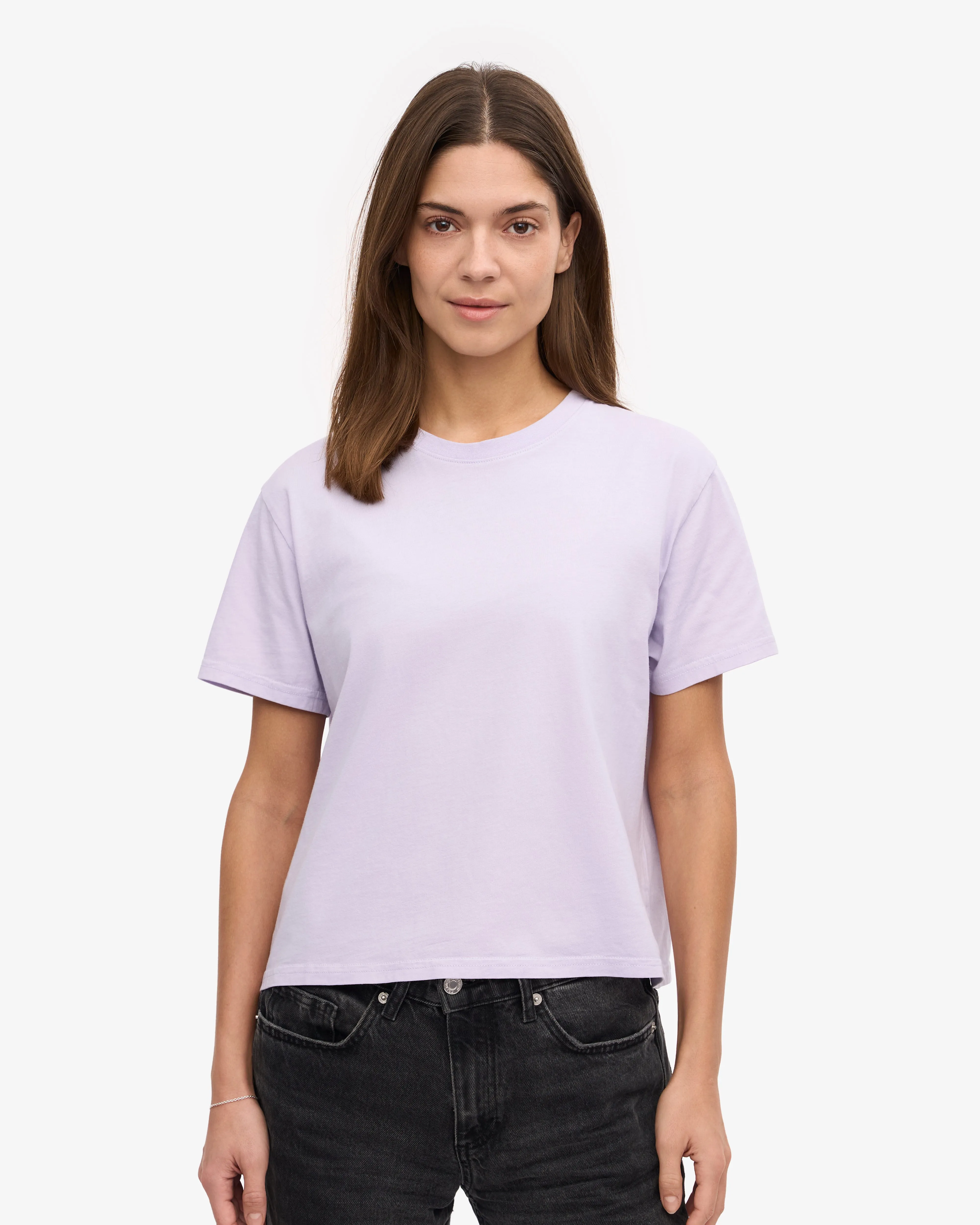 Organic Boxy Crop Tee - Soft Lavender sold by Colorful Standard product image thumbnail 2