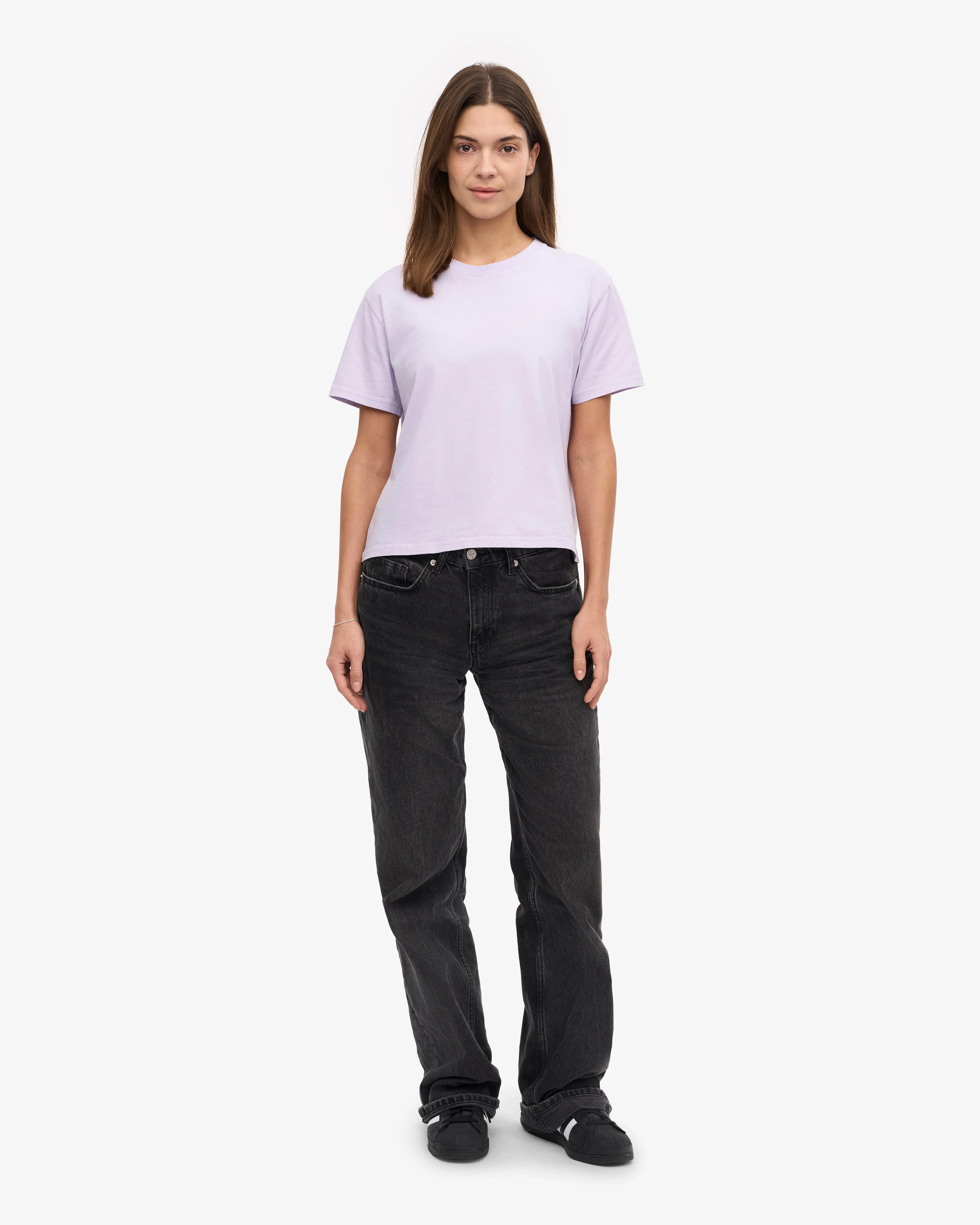 Organic Boxy Crop Tee - Soft Lavender sold by Colorful Standard product image thumbnail 5