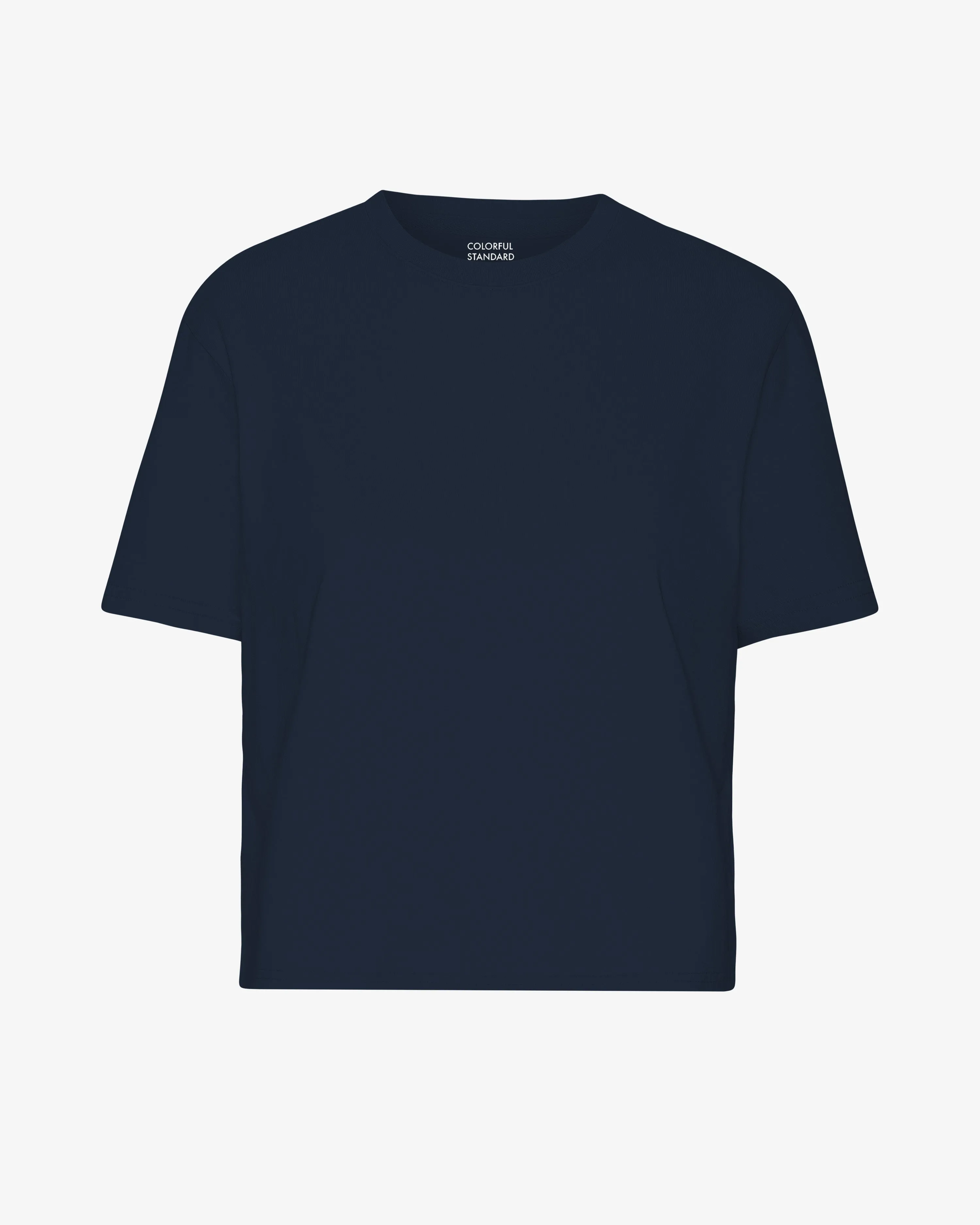 Organic Boxy Crop Tee - Navy Blue sold by Colorful Standard