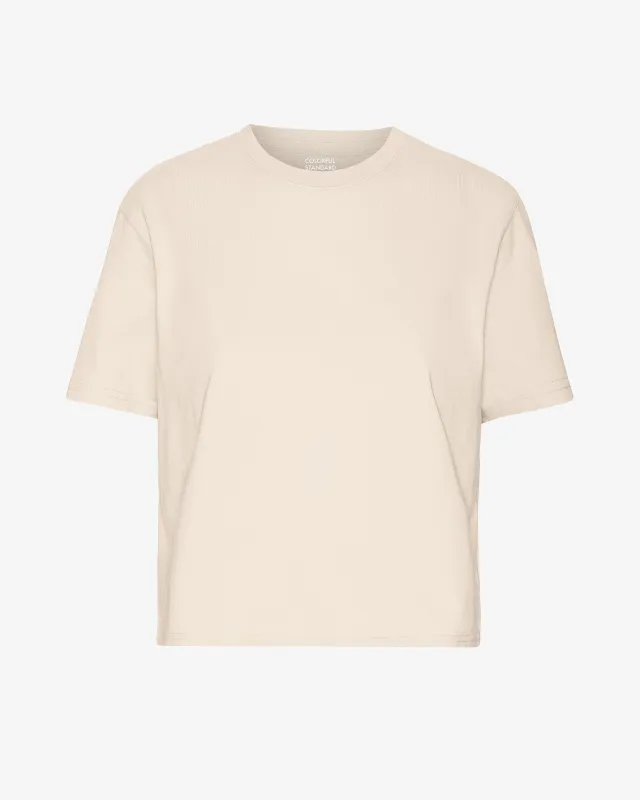 Organic Boxy Crop Tee - Ivory White sold by Colorful Standard