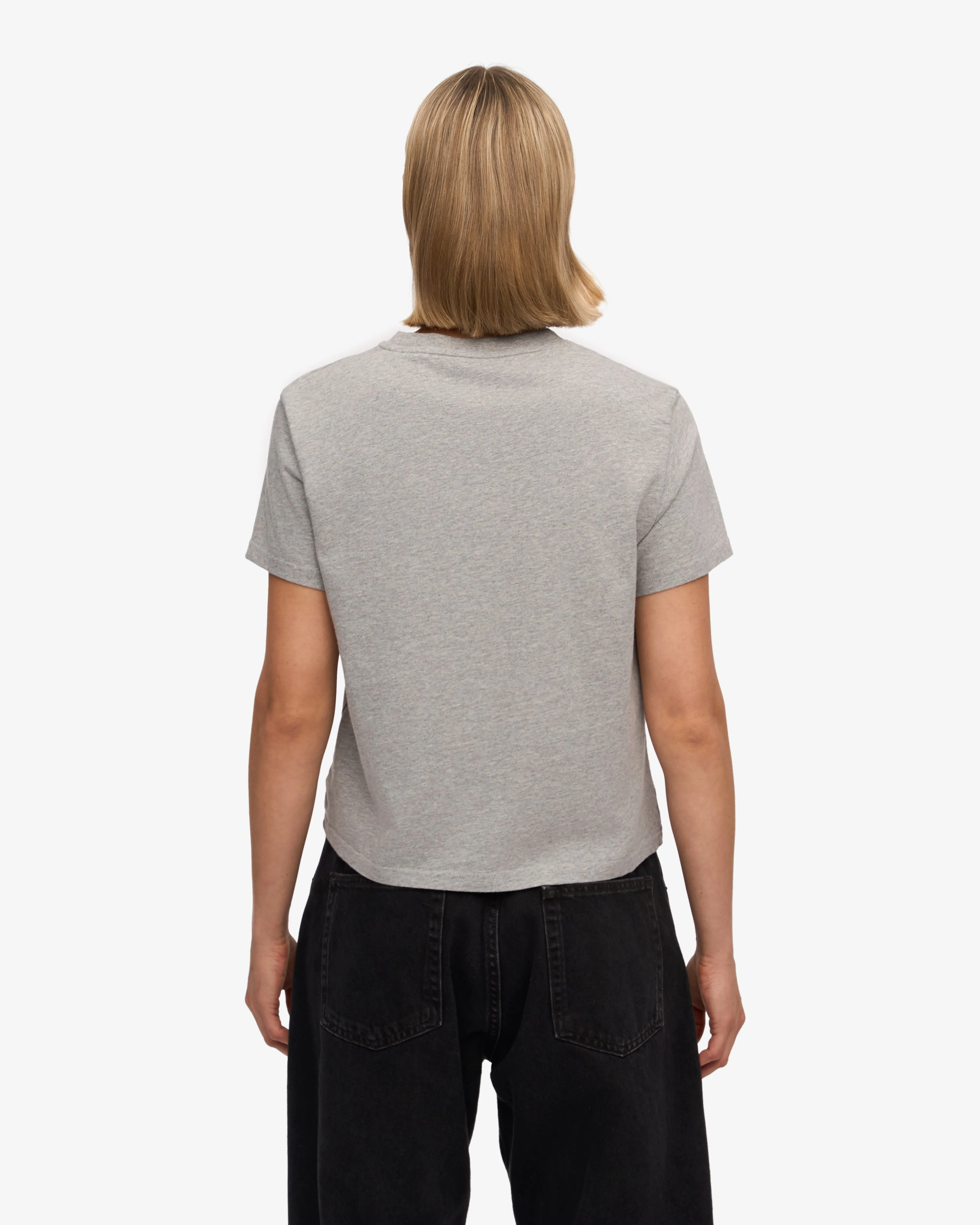 Organic Boxy Crop Tee - Heather Grey sold by Colorful Standard product image thumbnail 4