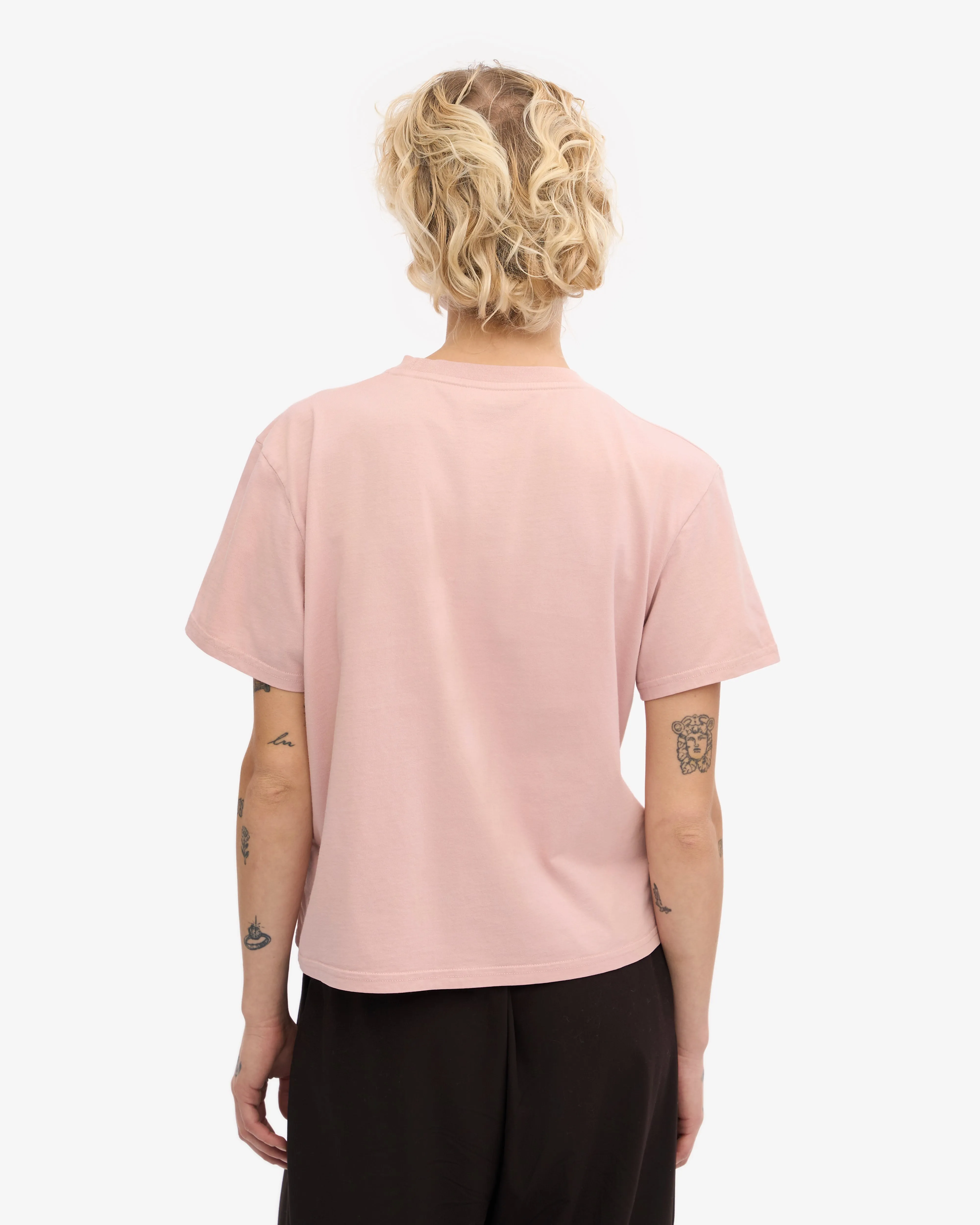 Organic Boxy Crop Tee - Faded Pink sold by Colorful Standard product image thumbnail 4