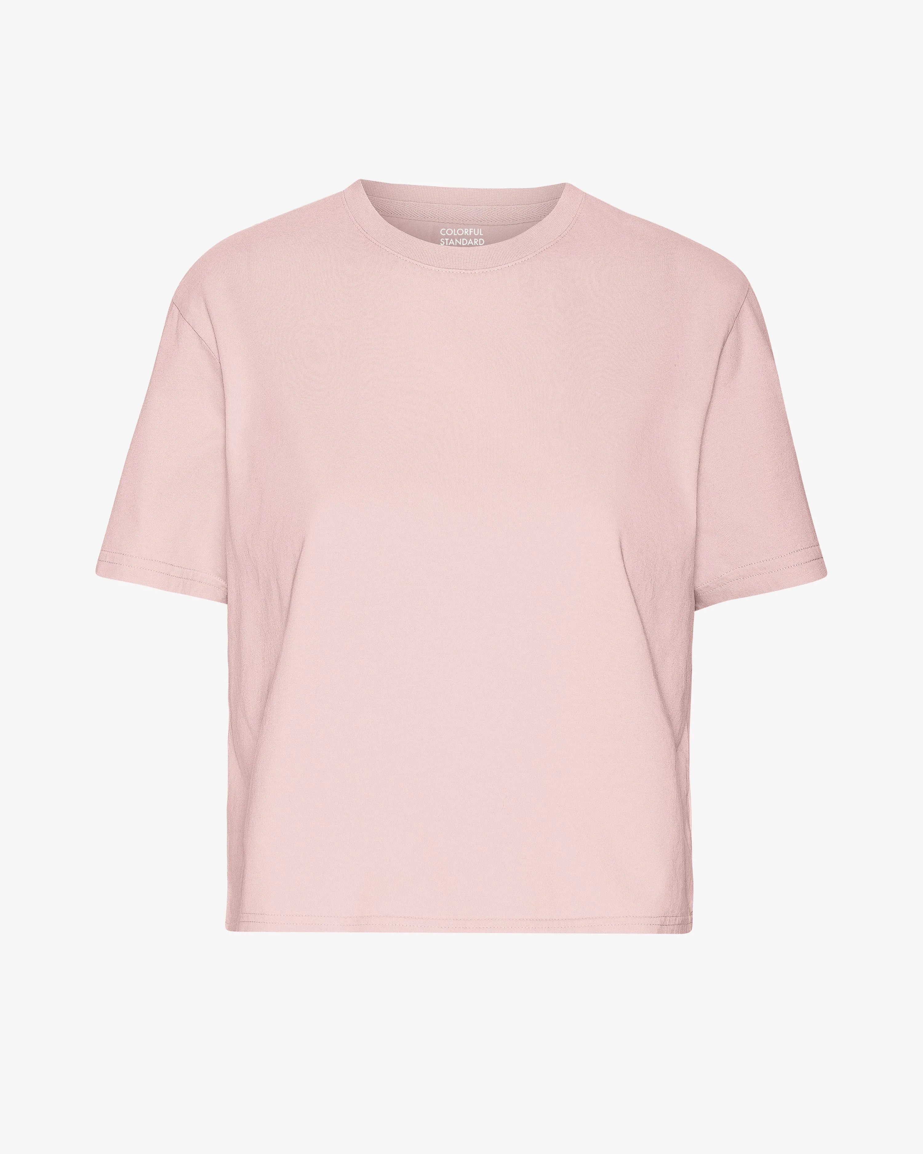 Organic Boxy Crop Tee - Faded Pink sold by Colorful Standard