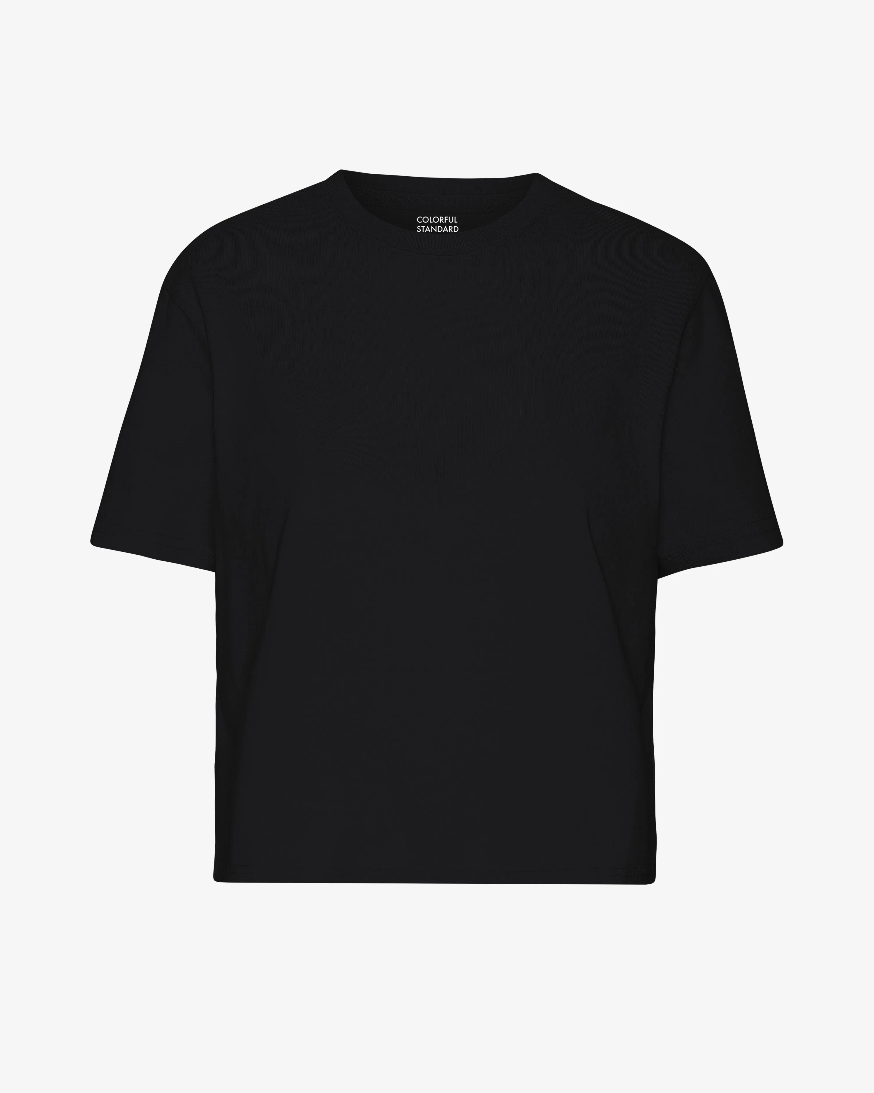 Organic Boxy Crop Tee - Deep Black sold by Colorful Standard