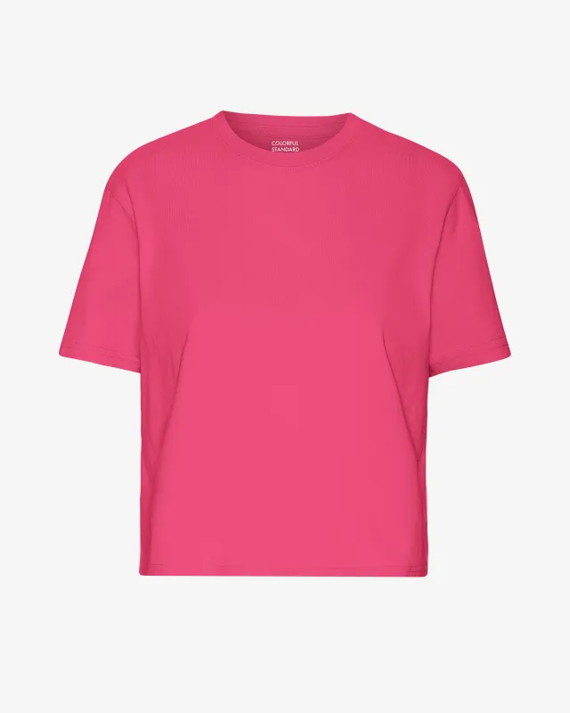 Organic Boxy Crop Tee - Bubblegum Pink sold by Colorful Standard