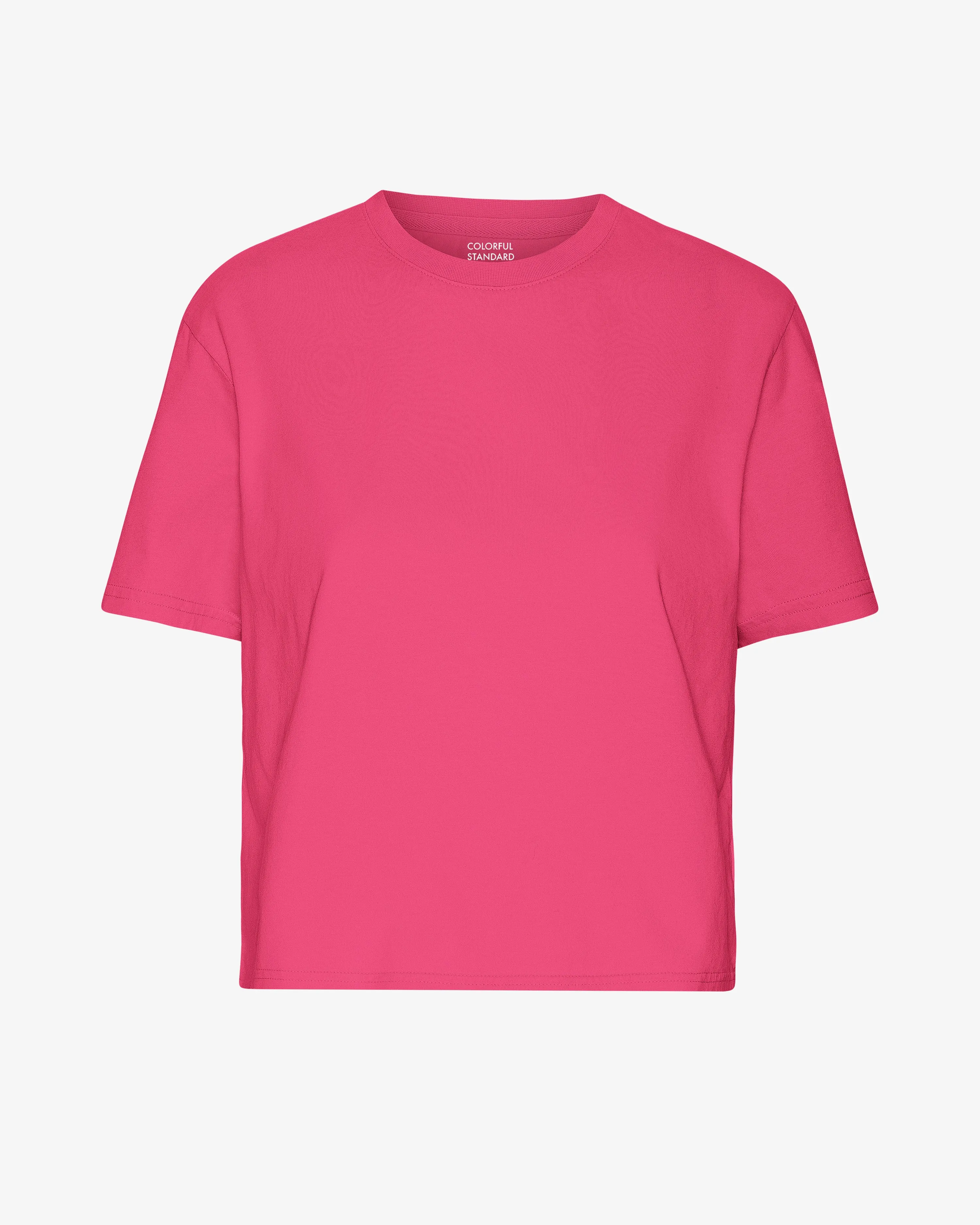 Organic Boxy Crop Tee - Bubblegum Pink sold by Colorful Standard