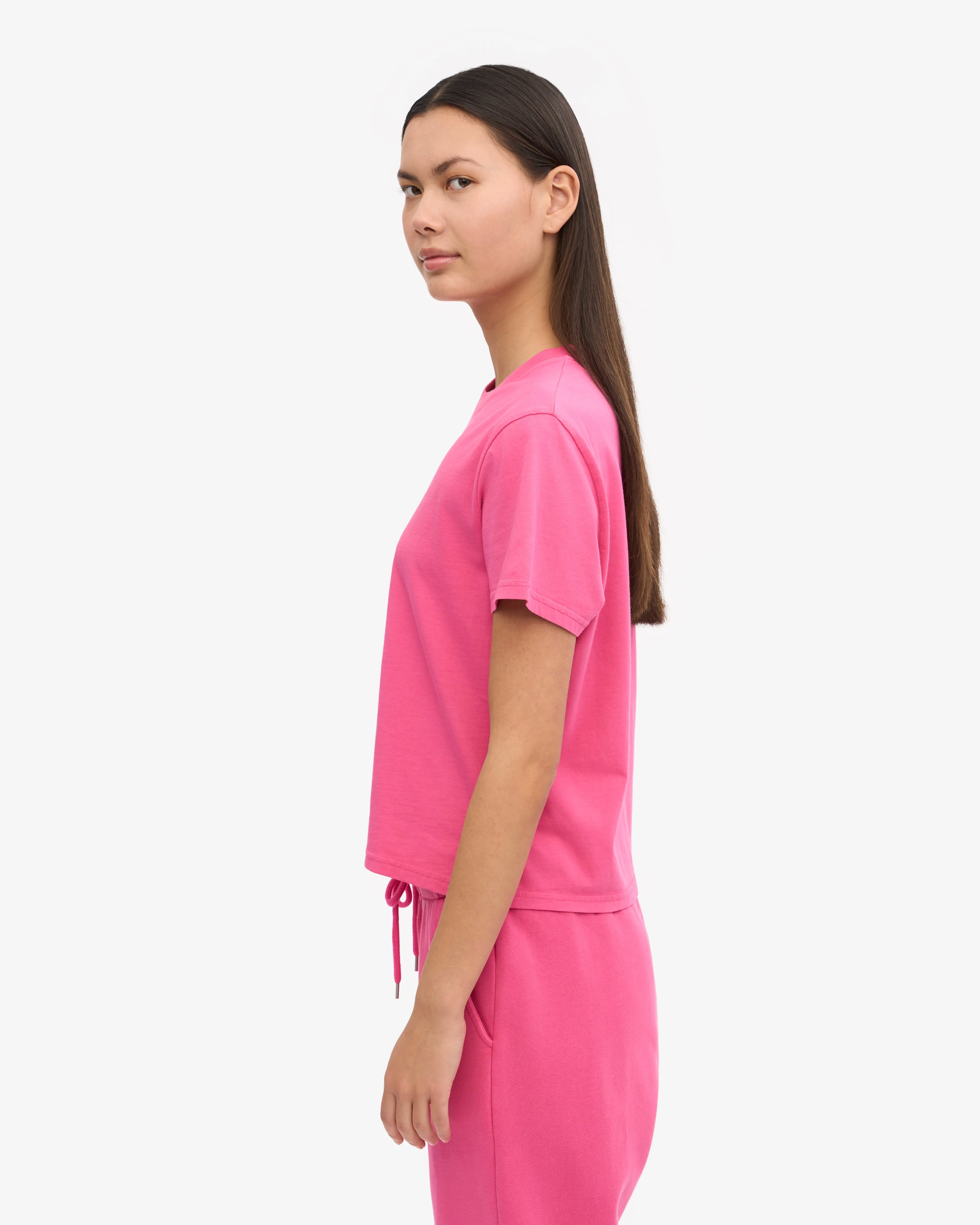 Organic Boxy Crop Tee - Bubblegum Pink sold by Colorful Standard product image thumbnail 3