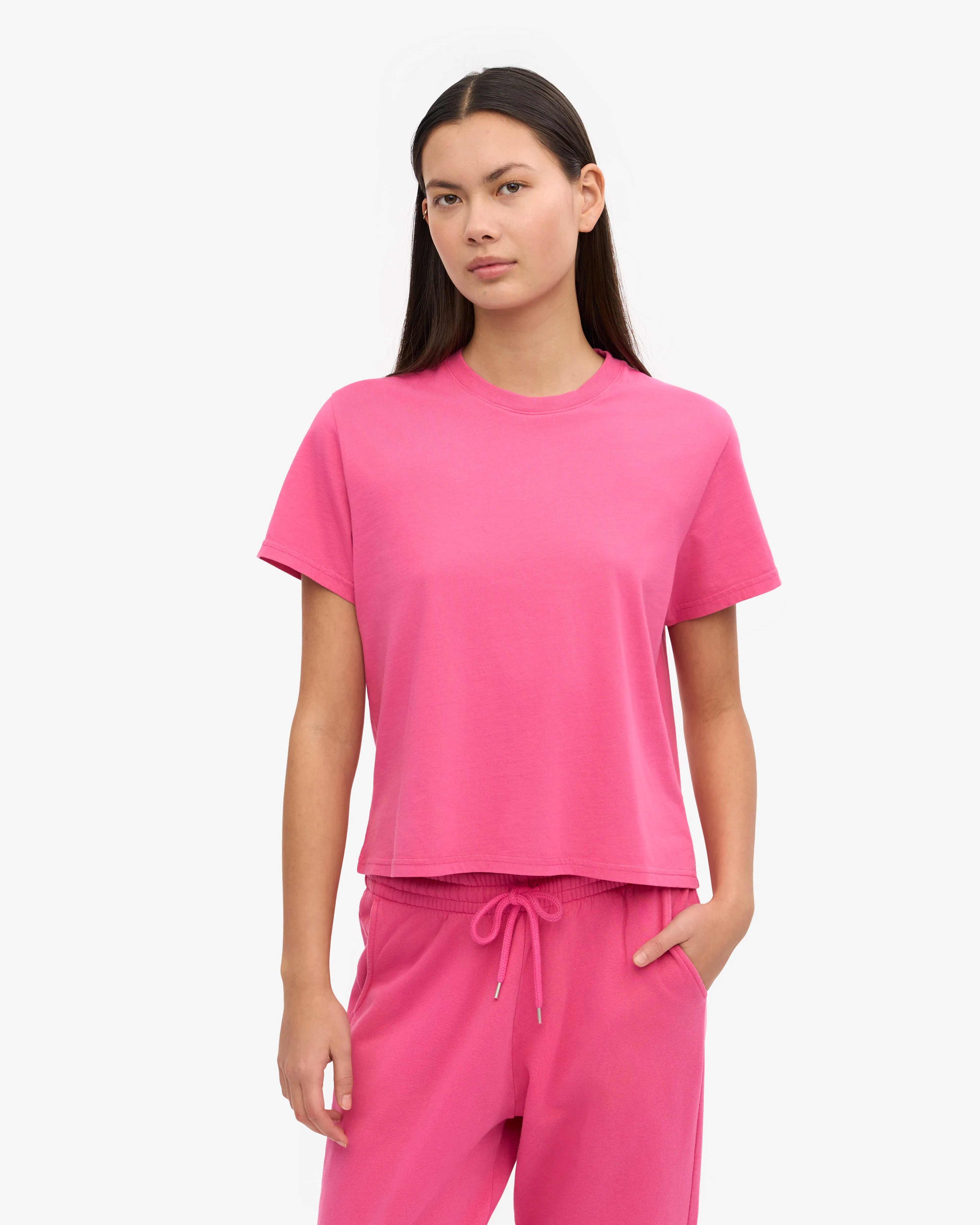 Organic Boxy Crop Tee - Bubblegum Pink sold by Colorful Standard product image thumbnail 2