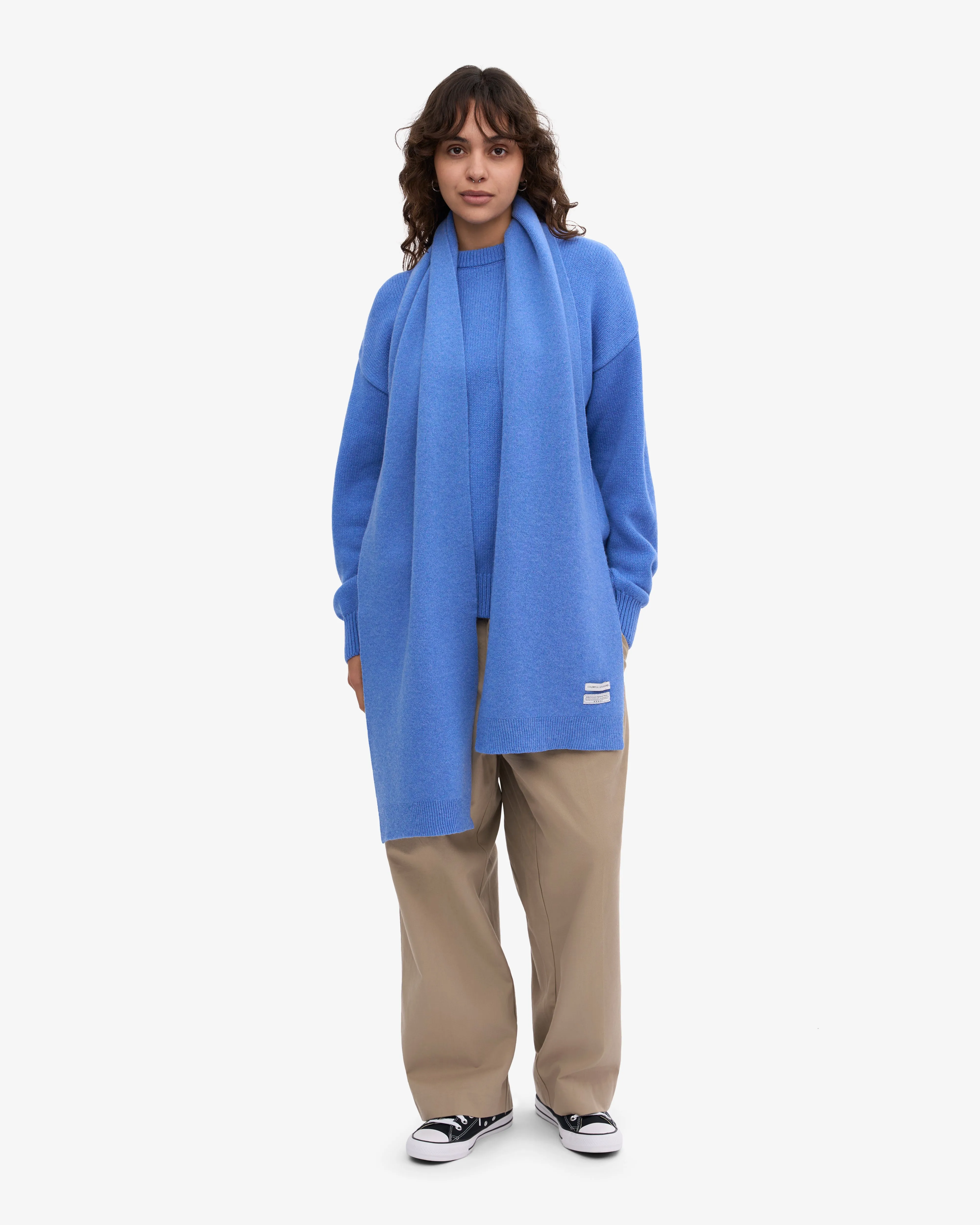 Merino Wool Scarf - Pacific Blue sold by Colorful Standard product image thumbnail 3