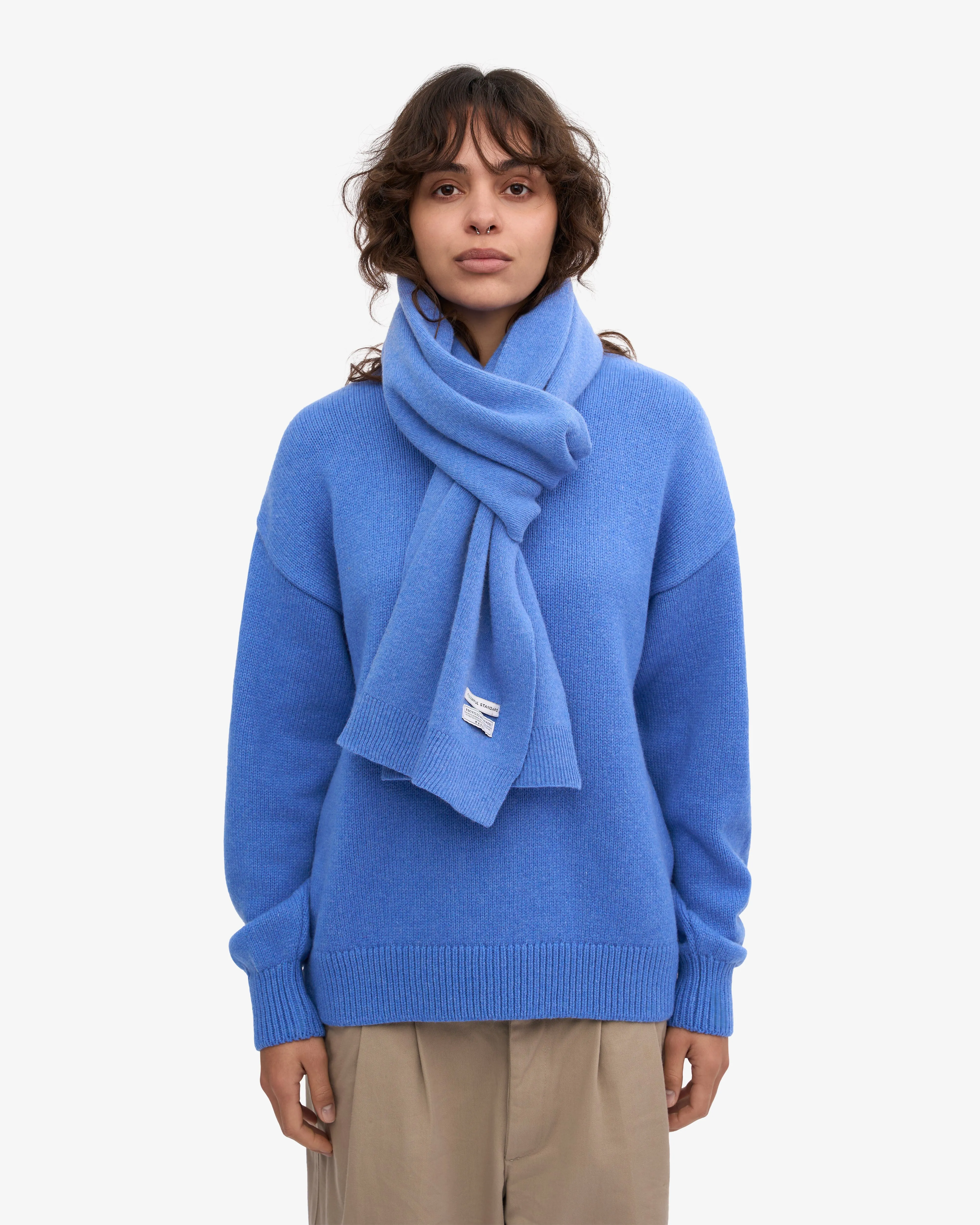 Merino Wool Scarf - Pacific Blue sold by Colorful Standard product image thumbnail 2