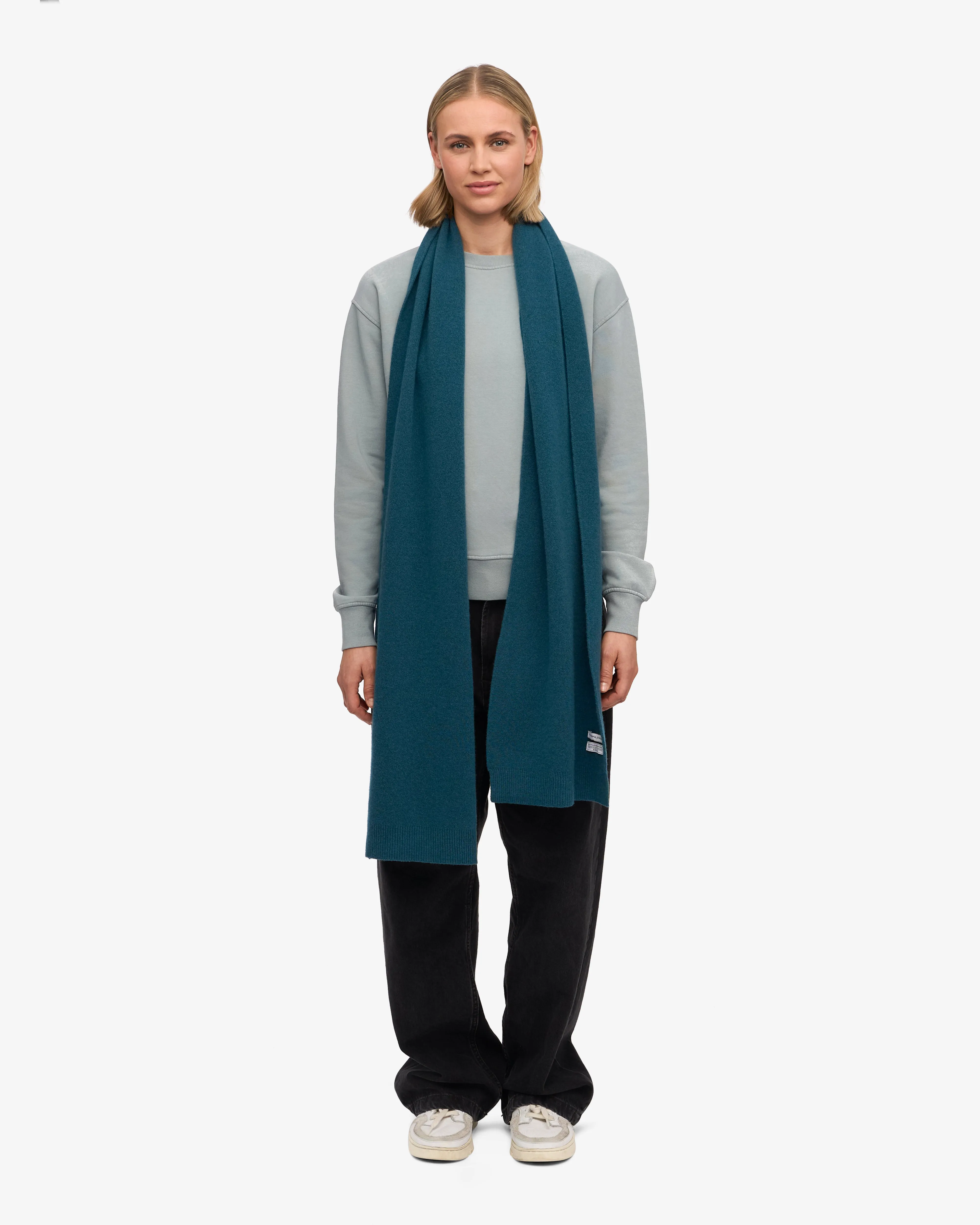 Merino Wool Scarf - Ocean Green sold by Colorful Standard product image thumbnail 3