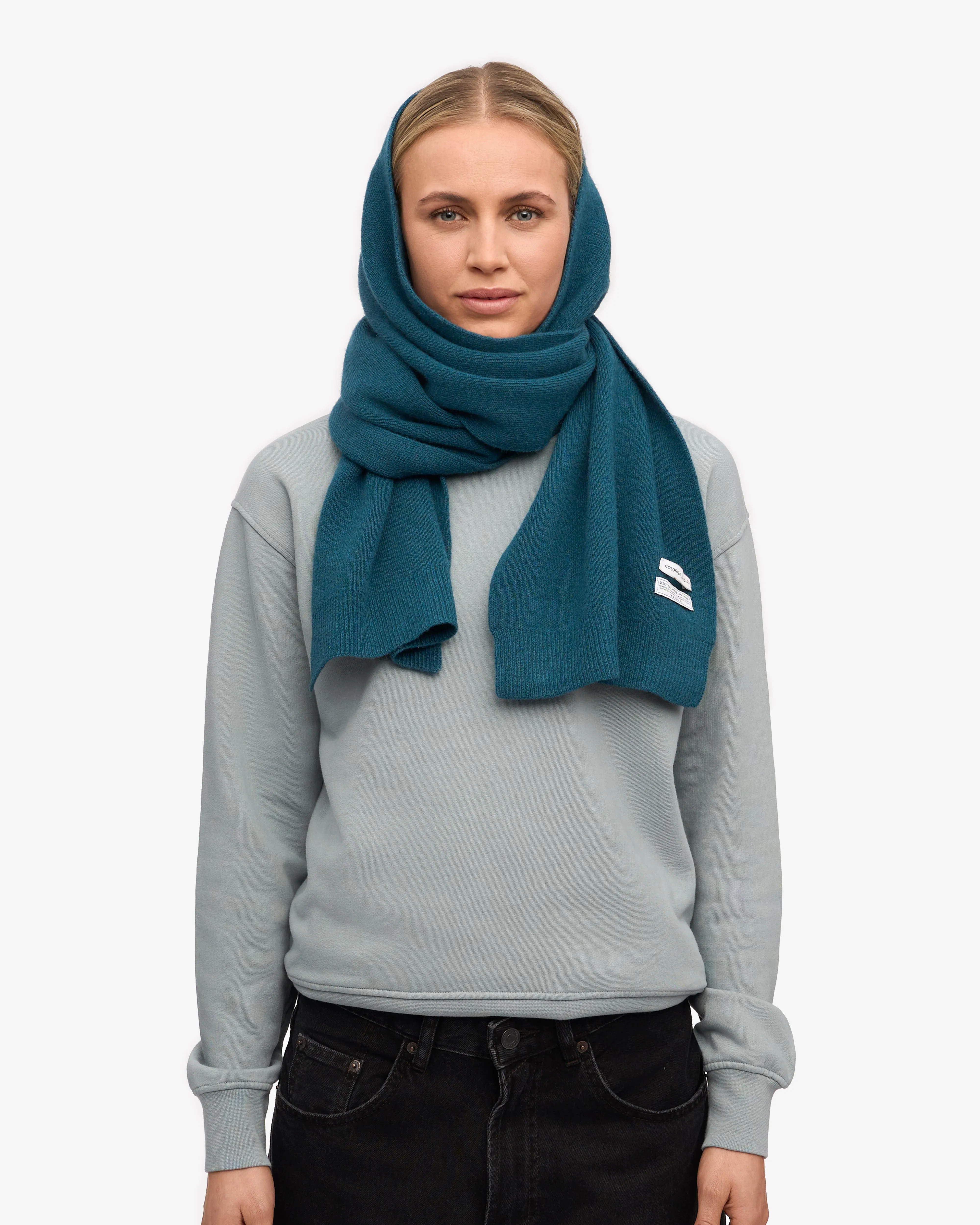 Merino Wool Scarf - Ocean Green sold by Colorful Standard product image thumbnail 2