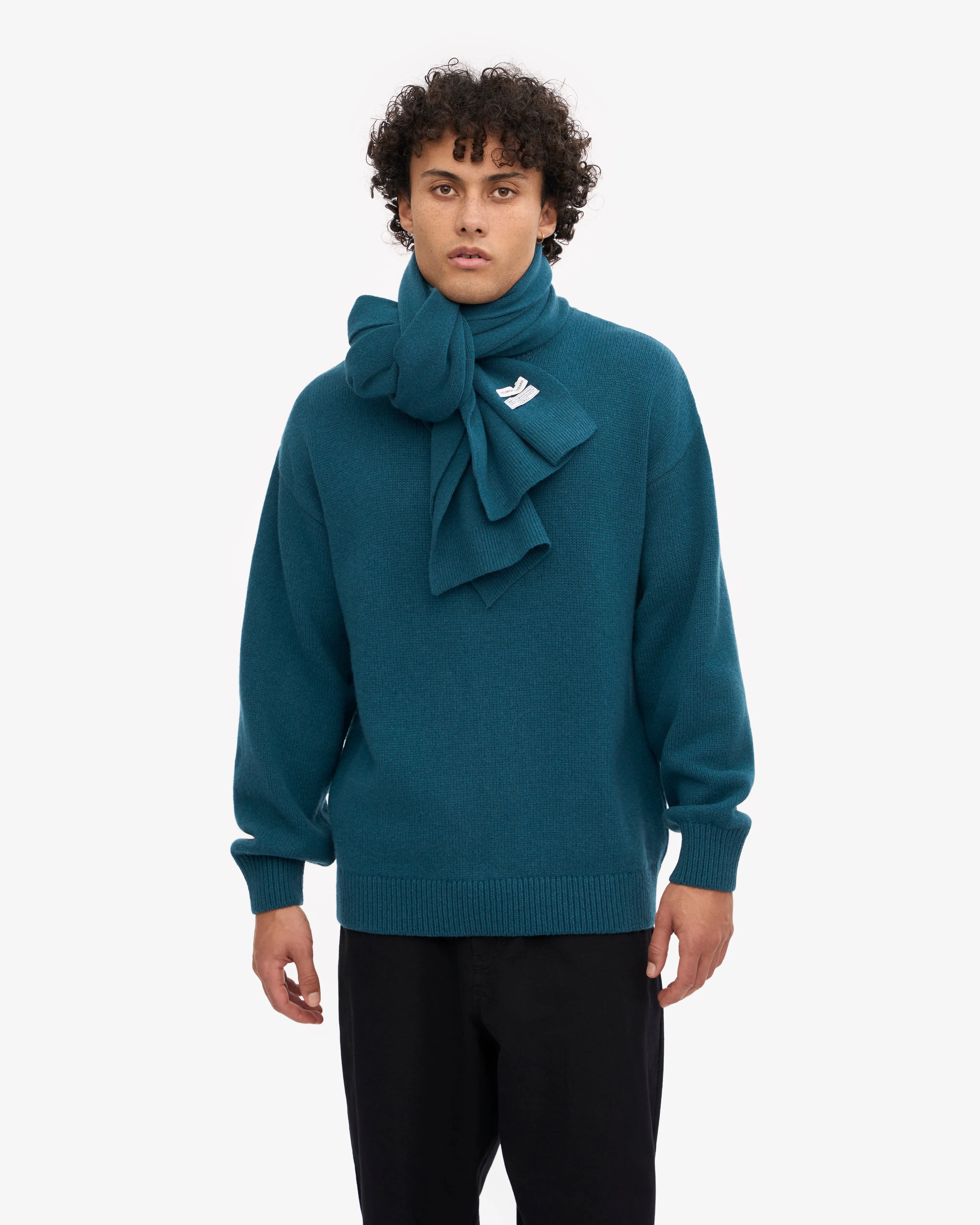 Merino Wool Scarf - Ocean Green sold by Colorful Standard product image thumbnail 2