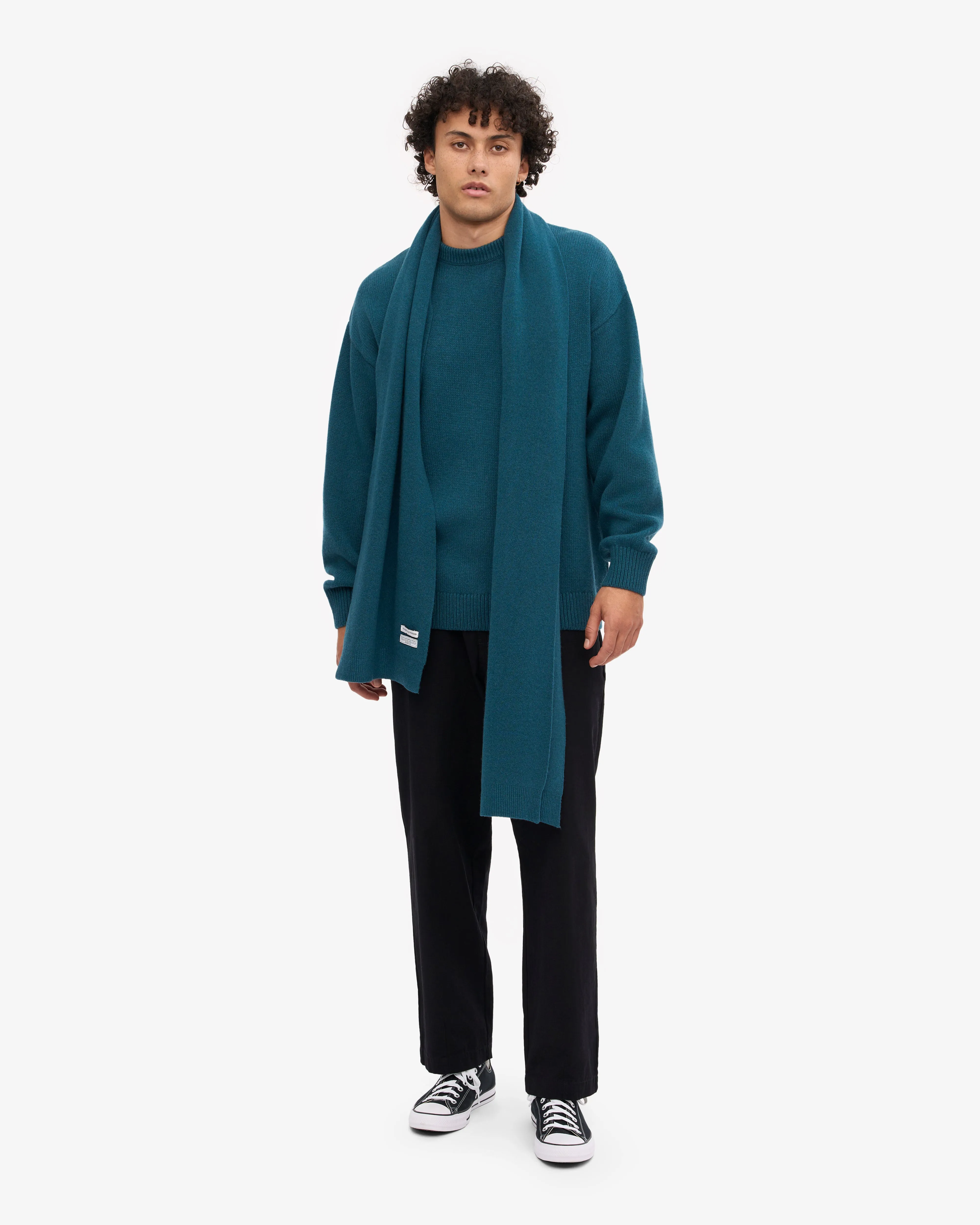 Merino Wool Scarf - Ocean Green sold by Colorful Standard product image thumbnail 3