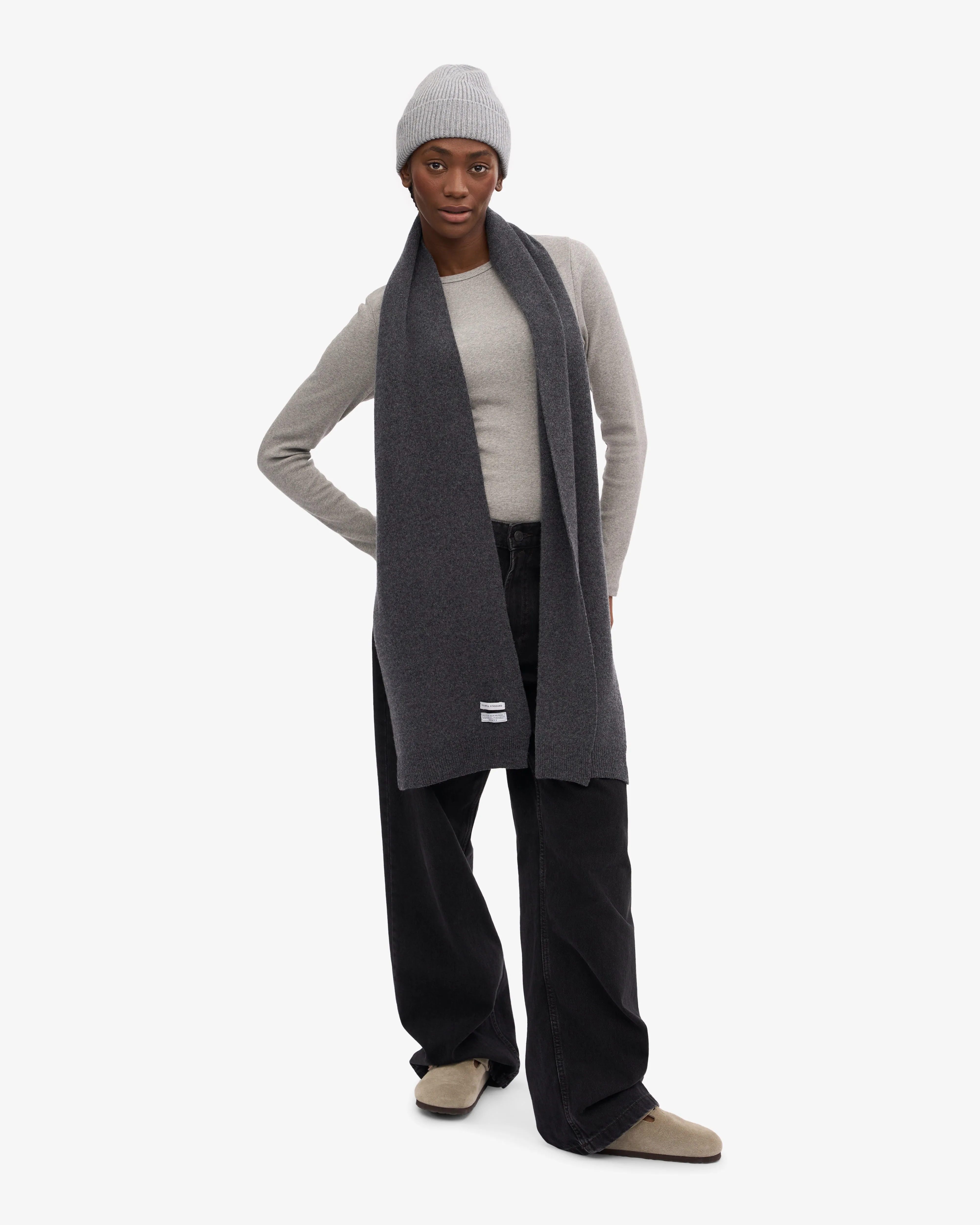 Merino Wool Scarf - Lava Grey sold by Colorful Standard product image thumbnail 3