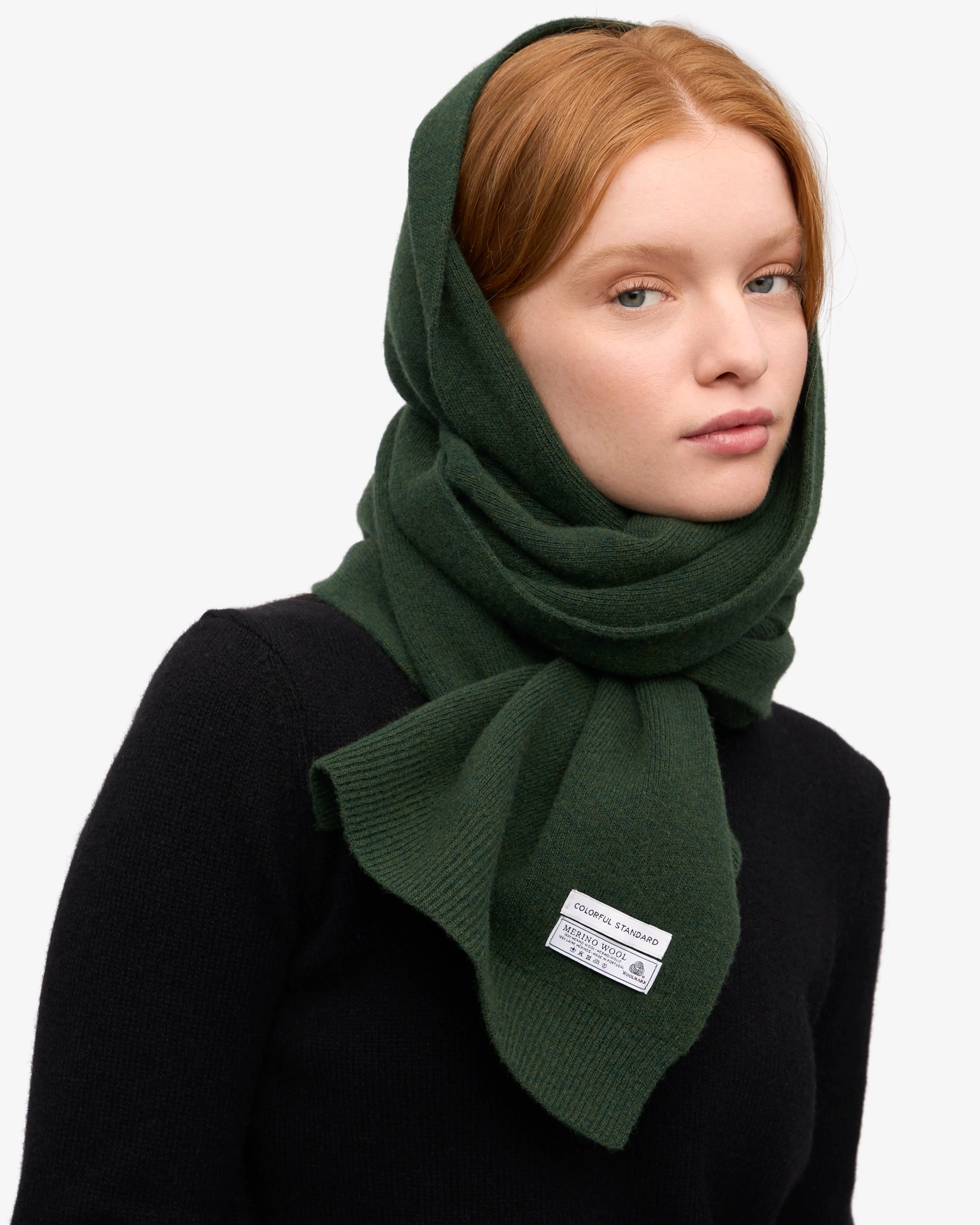 Merino Wool Scarf - Emerald Green sold by Colorful Standard product image thumbnail 2