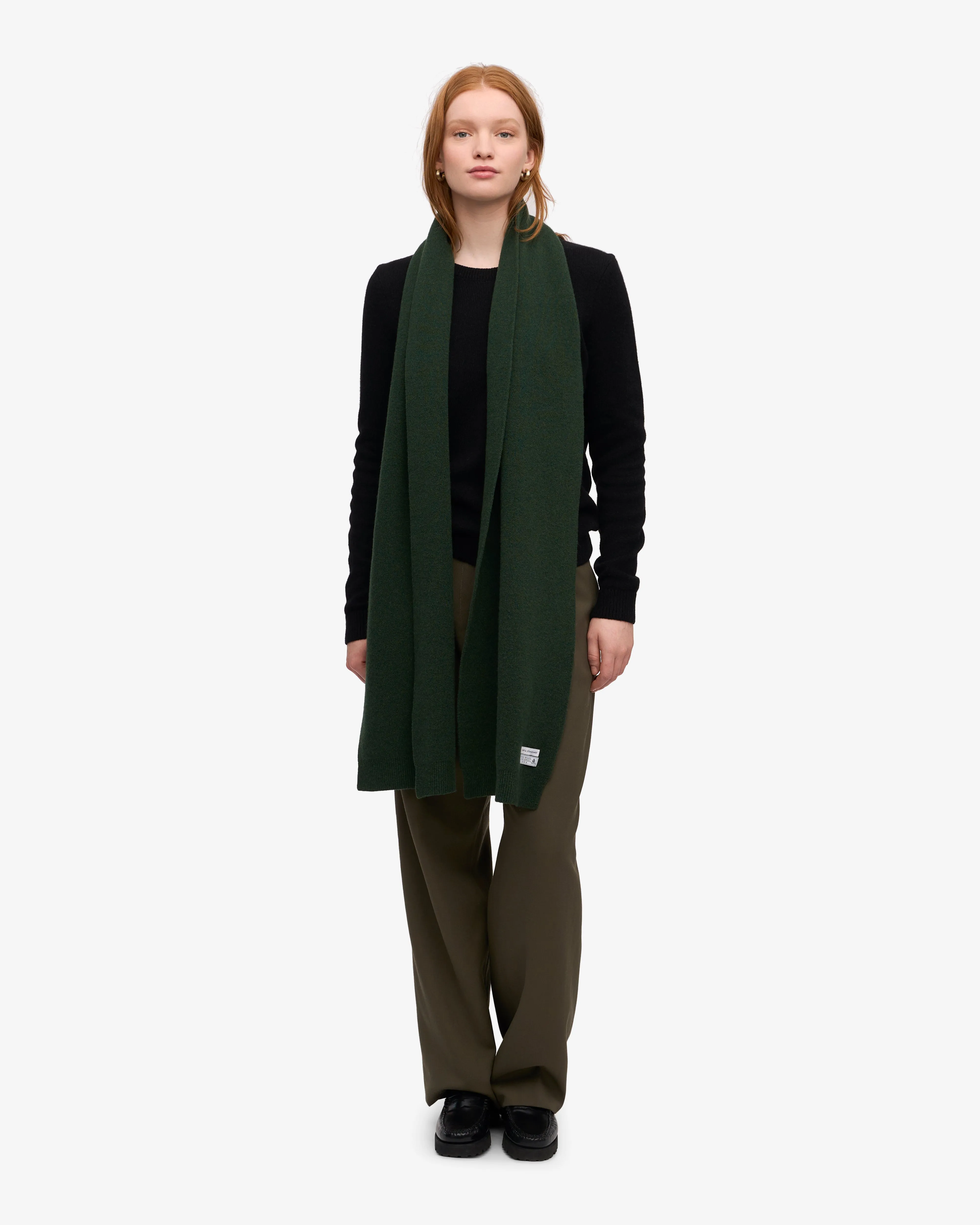 Merino Wool Scarf - Emerald Green sold by Colorful Standard product image thumbnail 3