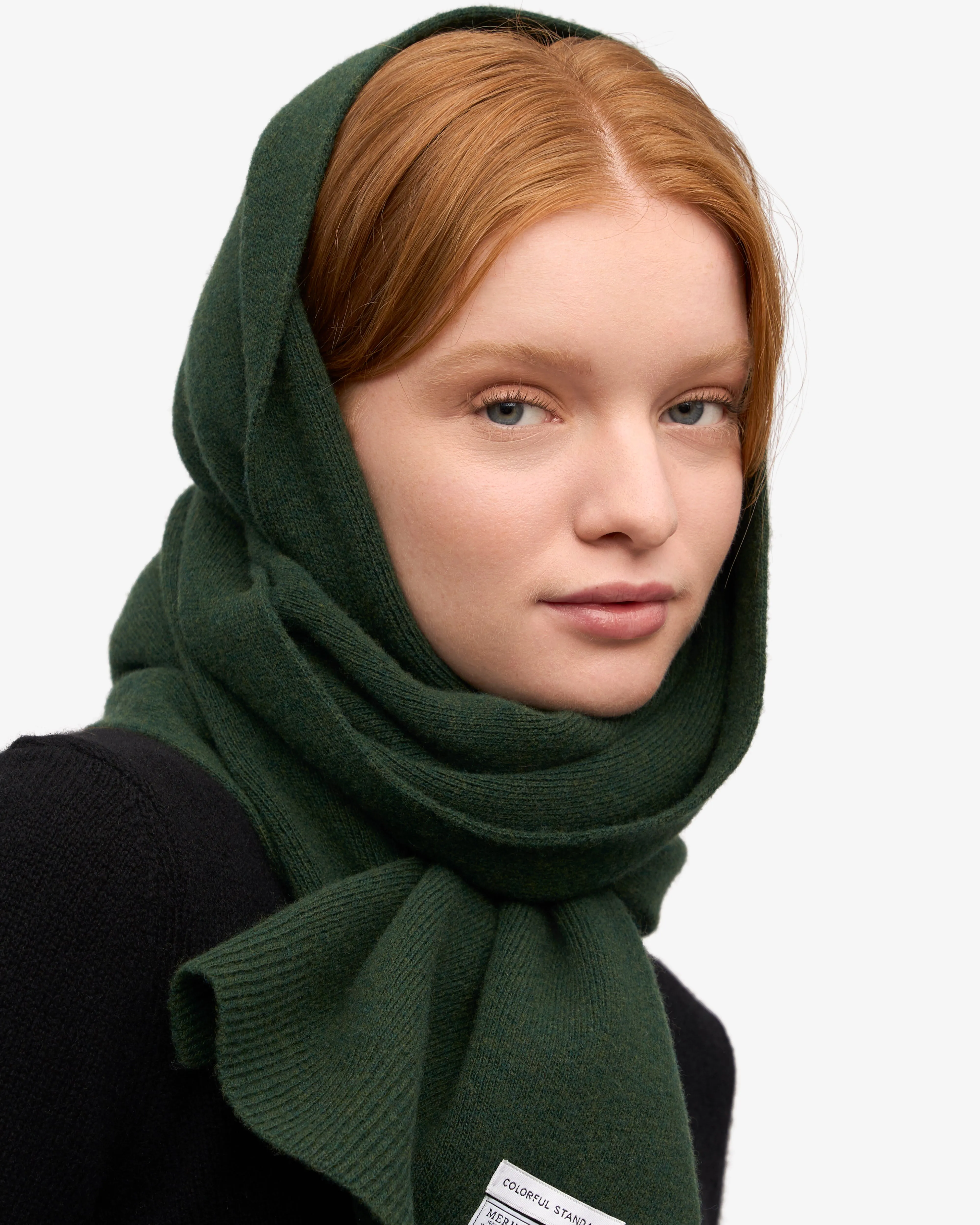 Merino Wool Scarf - Emerald Green sold by Colorful Standard product image thumbnail 4
