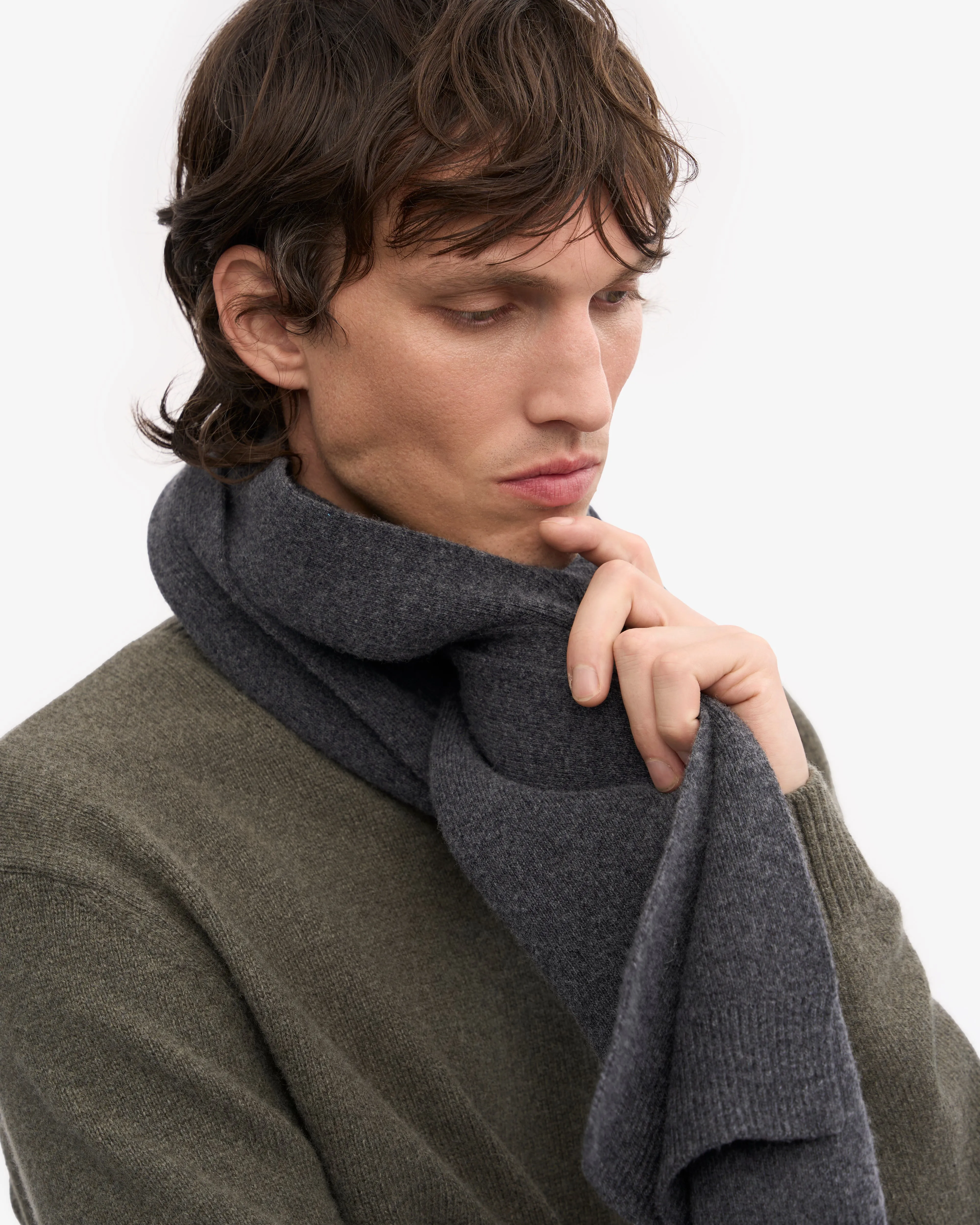 Merino Wool Scarf - Lava Grey sold by Colorful Standard product image thumbnail 4