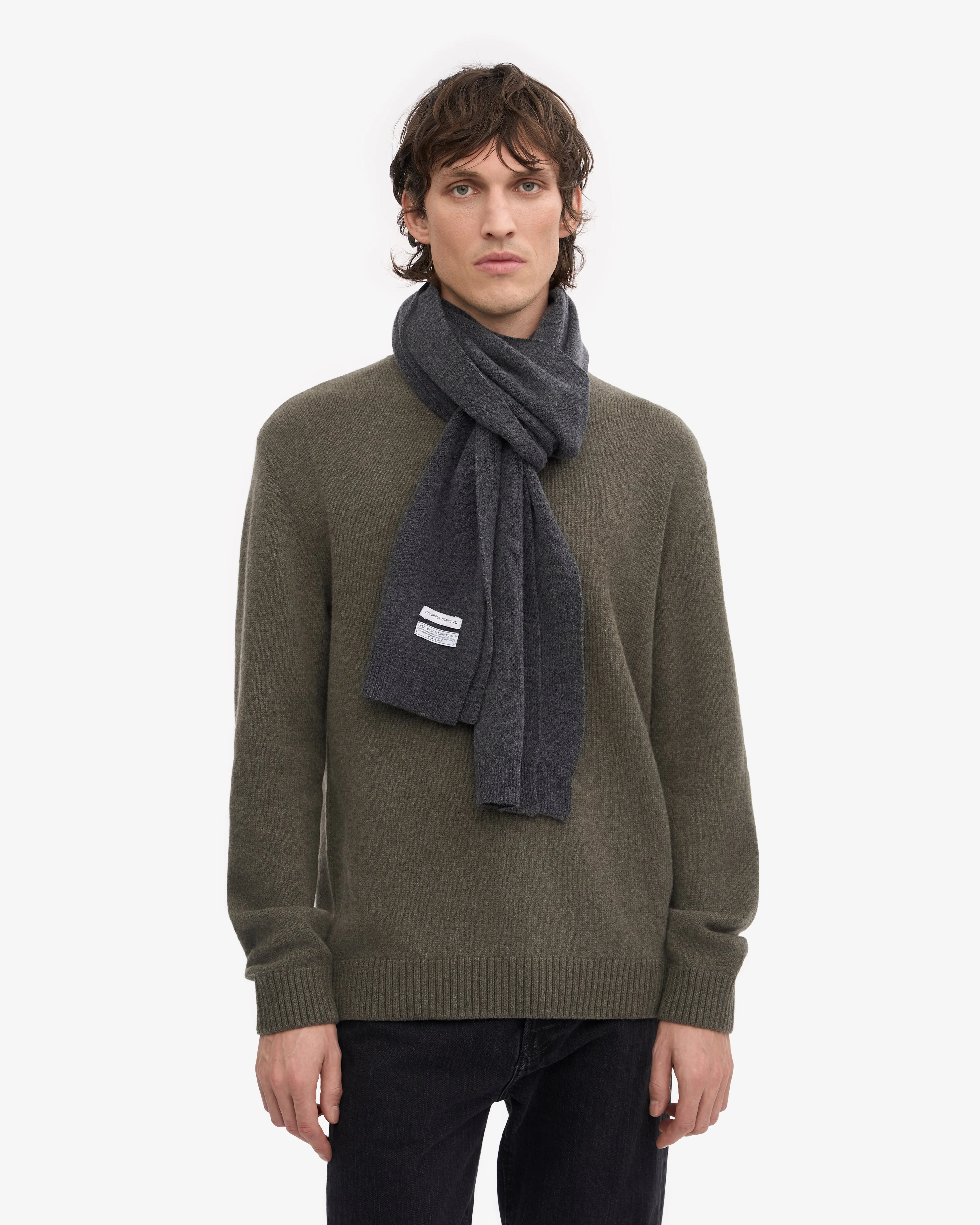 Merino Wool Scarf - Lava Grey sold by Colorful Standard product image thumbnail 2