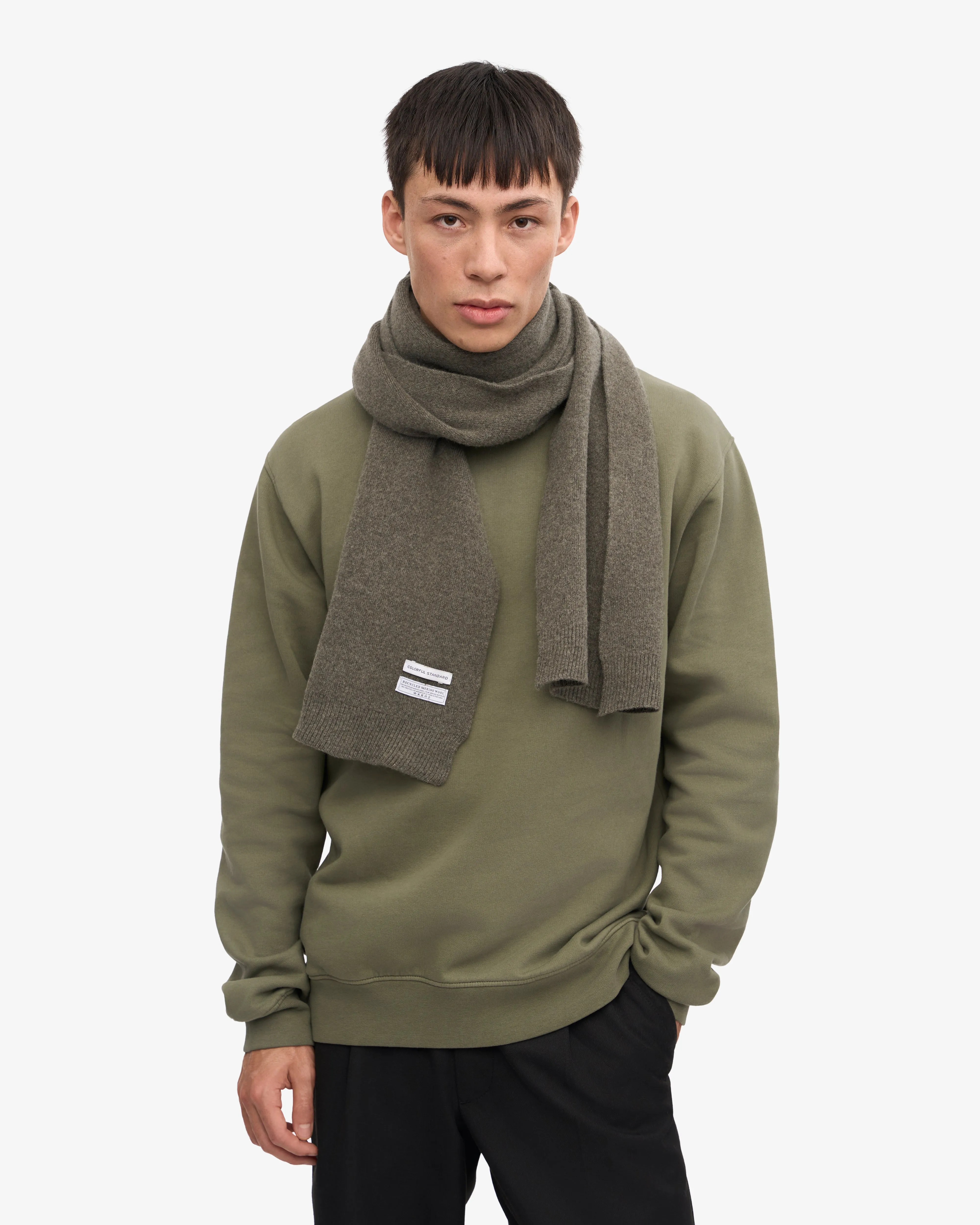 Merino Wool Scarf - Dusty Olive sold by Colorful Standard product image thumbnail 2