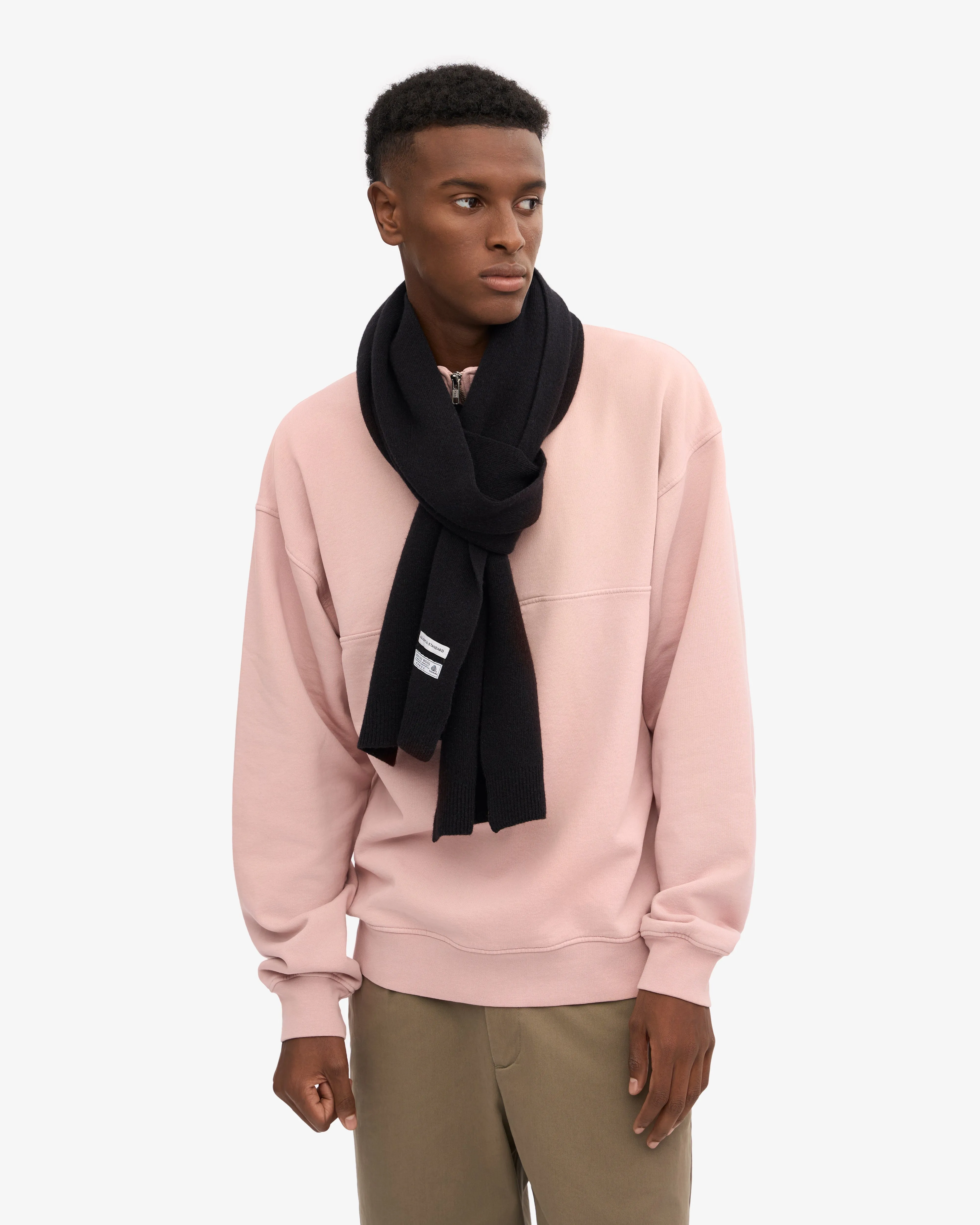 Merino Wool Scarf - Deep Black sold by Colorful Standard product image thumbnail 2