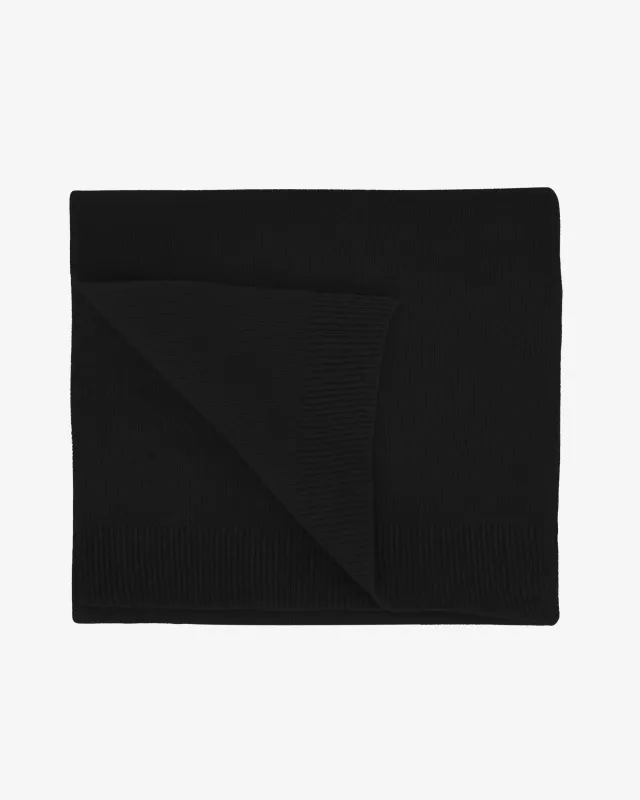 Merino Wool Scarf - Deep Black made by Colorful Standard
